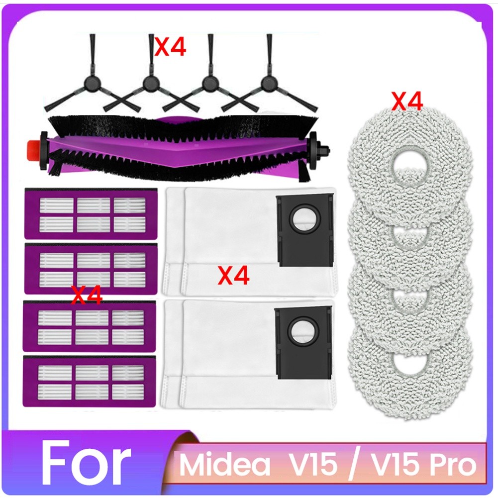 17PCS for V15 / V15 Pro Robot Vacuum Cleaner Accessories Replacement Main7586