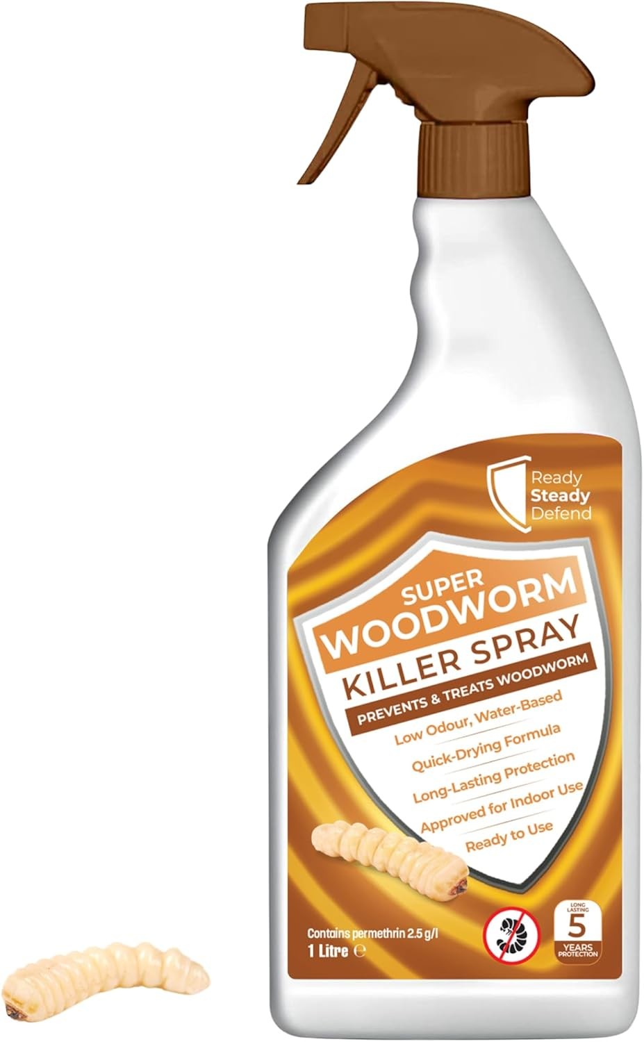 Woodworm Killer Spray 1L: Protection Against Beetles & Termites, Safe for Indoo