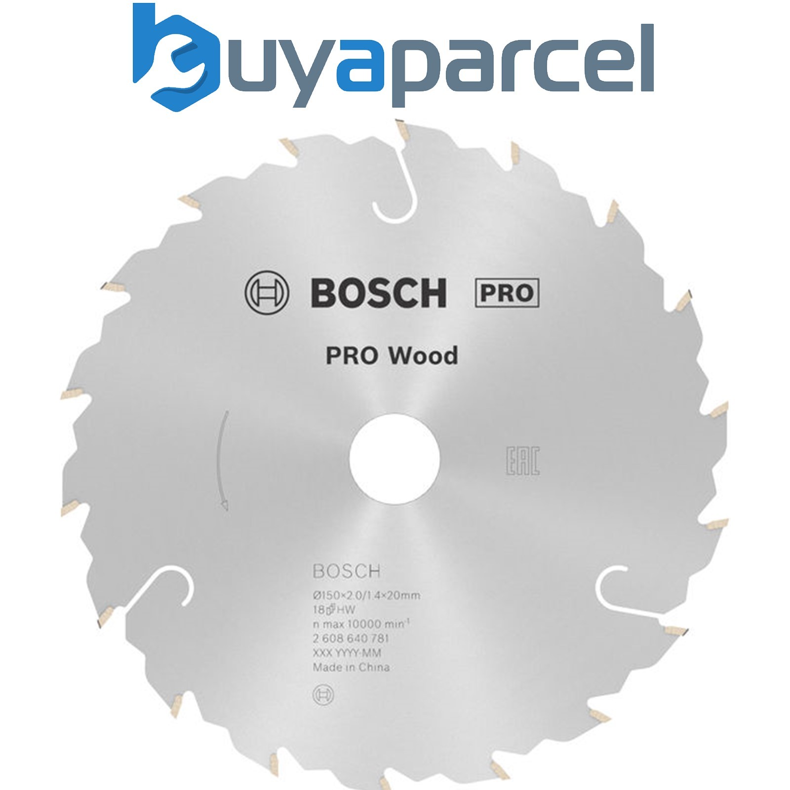 Bosch PRO Wood Circular Saw Blade 150 x 2 x 20 mm 2608640781