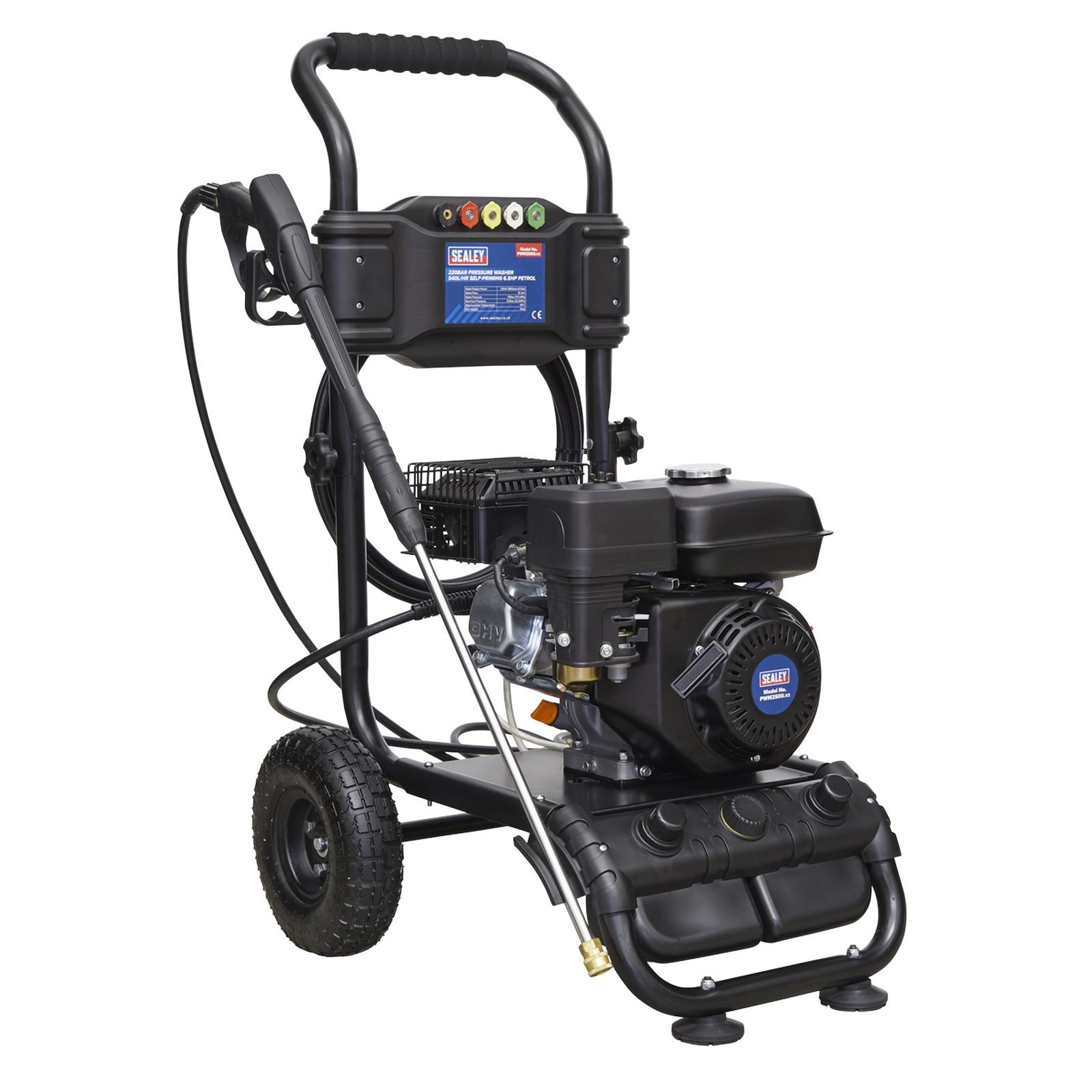 Sealey Pressure Washer 220bar 600ltr/hr 6.5hp Petrol - Part No. PWM2500