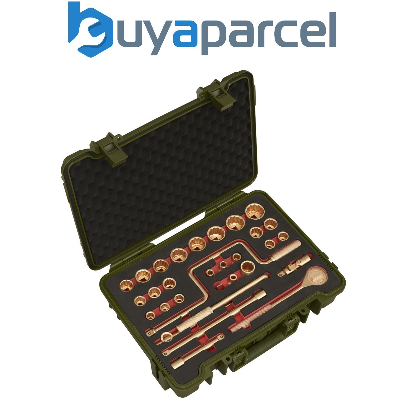 Sealey NS039 Premier Non-Sparking Socket Set 1/2"Sq Drive 31pc