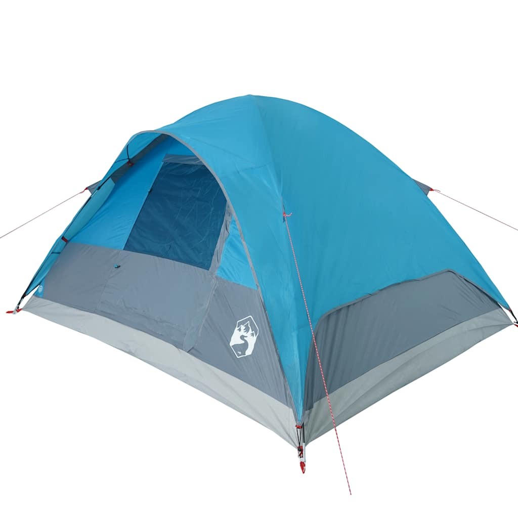 Family Tent Dome 6-Person Lightweight Camping Blue Waterproof vidaXL