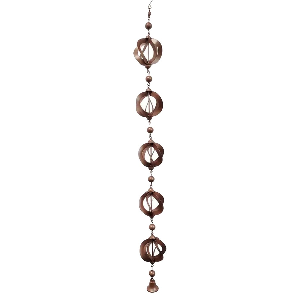 Outdoor Hanging Rain Chain Outdoor Wind Chime Hanging Garden Decoration S5N1