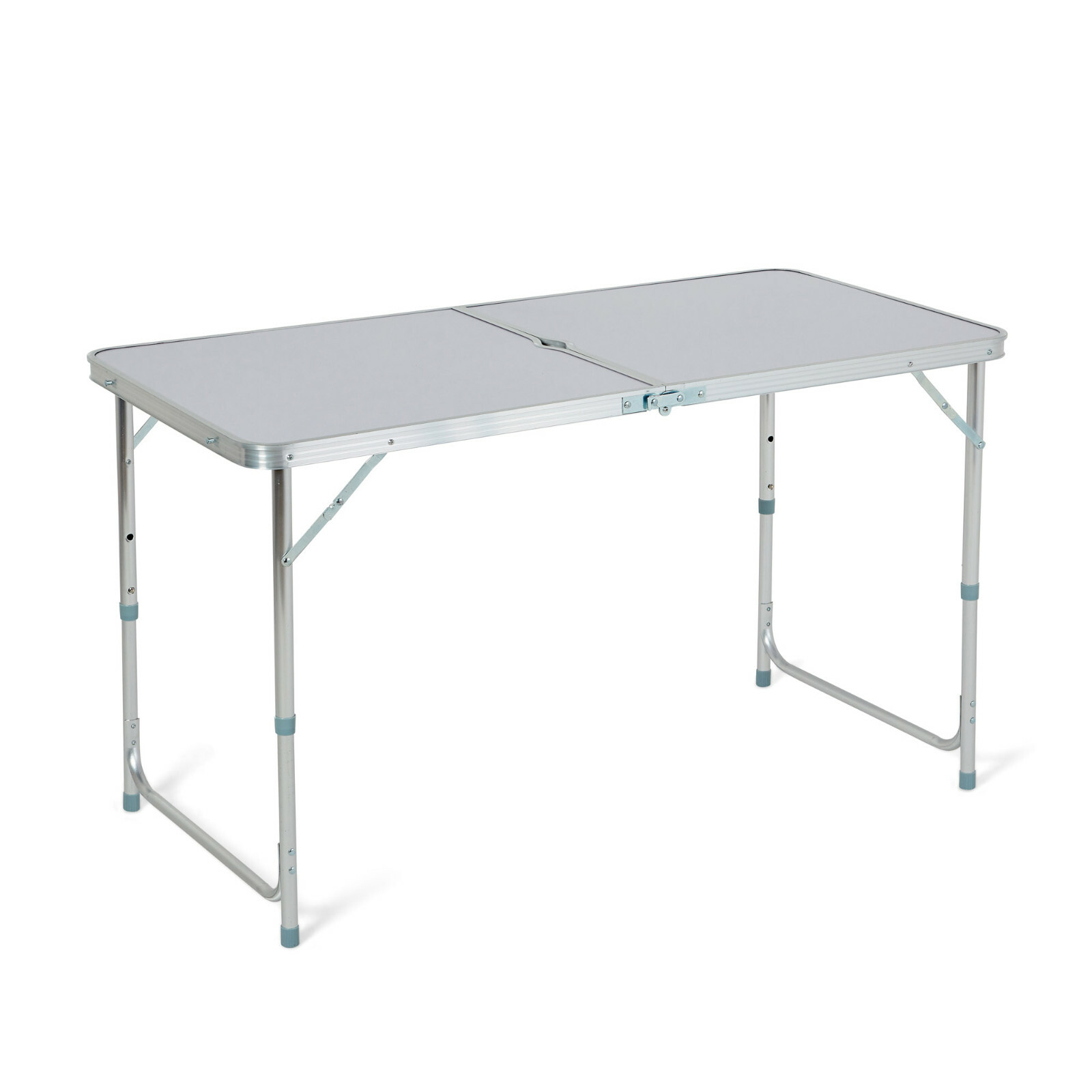 4FT FOLDING CAMPING TABLE ALUMINIUM PICNIC PORTALBE ADJUSTABLE PARTY BBQ OUTDOOR