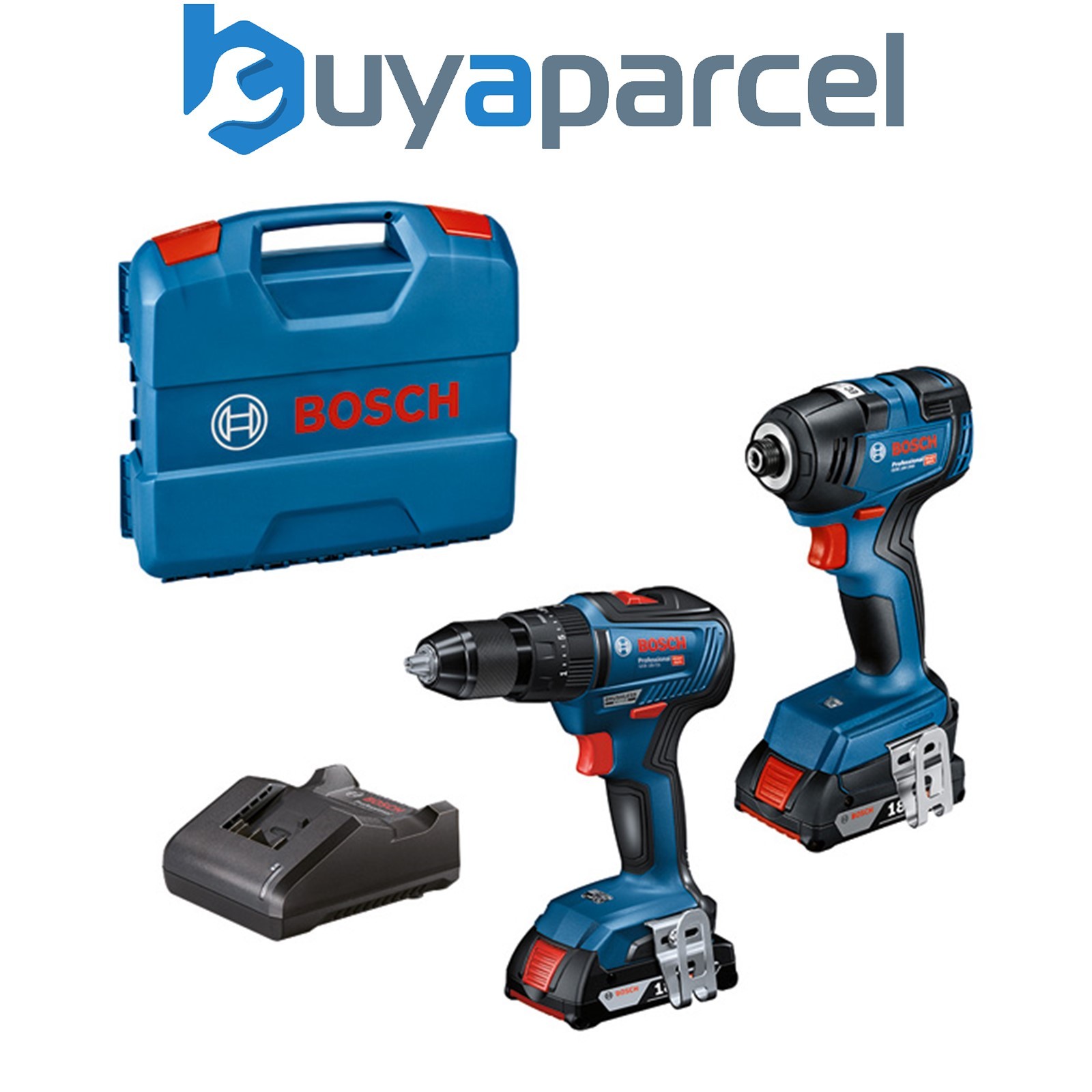 Bosch PRO Combo Kit 18V kit: GSB + GDR + 2 x GBA 2.0 Ah + GAL L-Case 0615990M72