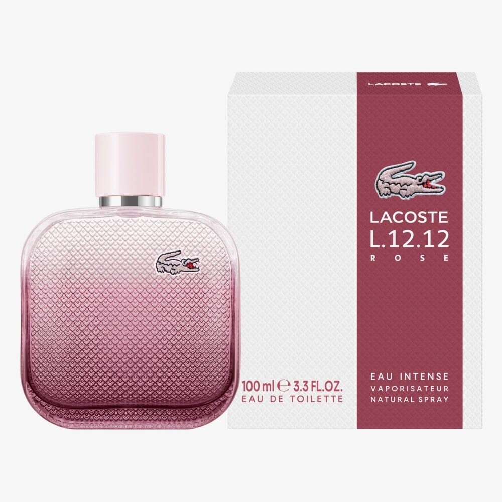 LACOSTE L.12.12 ROSE EAU INTENSE 100ML EAU DE TOILETTE SPRAY BRAND NEW & SEALED