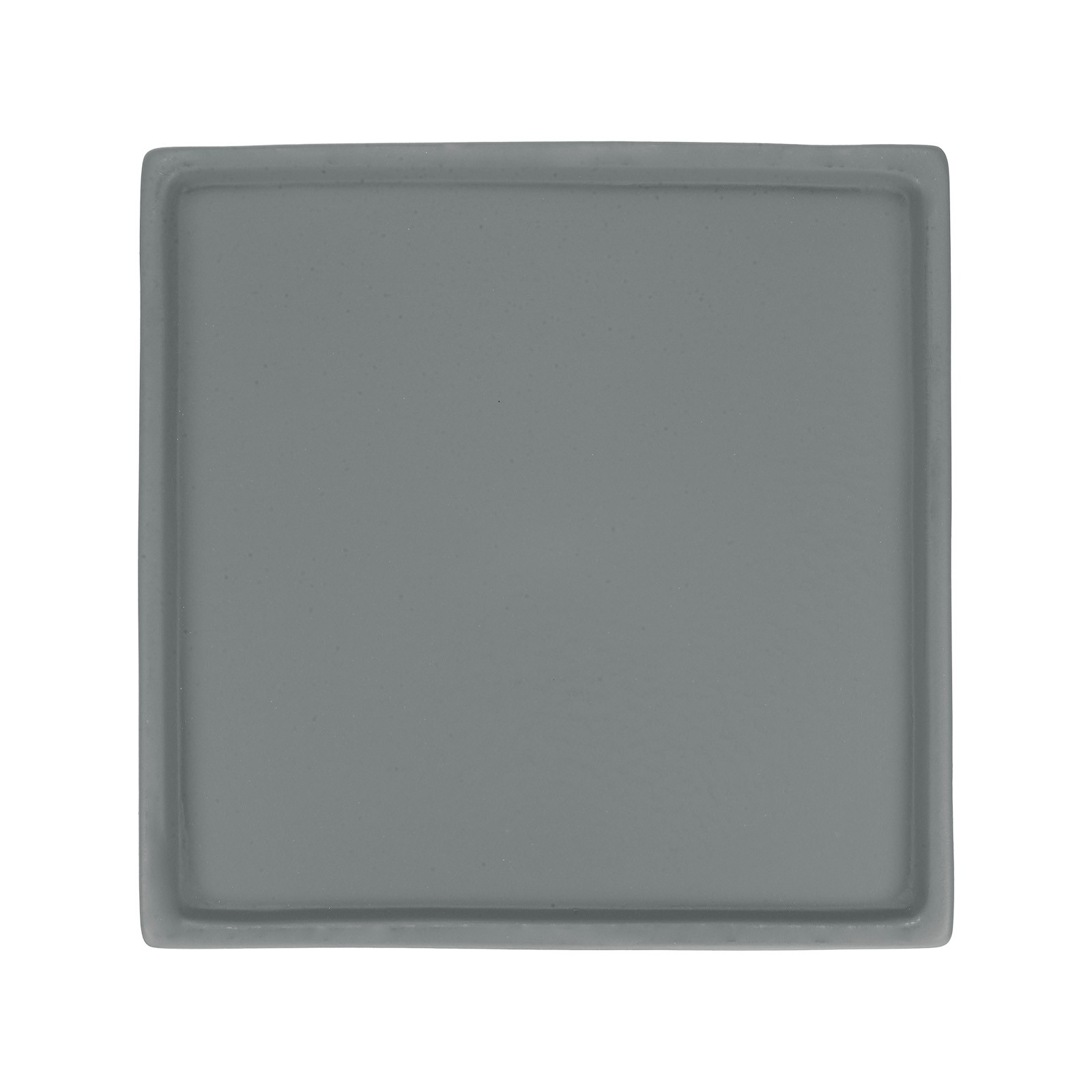 Ceramic Plant Saucer, 7.1 Inch Saucer Drip [Square Dark Gray]