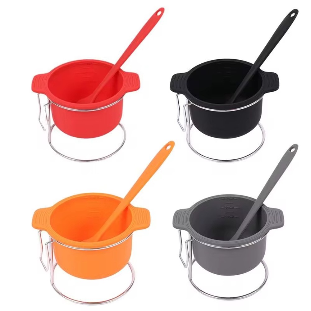 Pinch Bowls for Cooking Prep Silicone Prep & Bowl with Brush & Rack BBQ3451