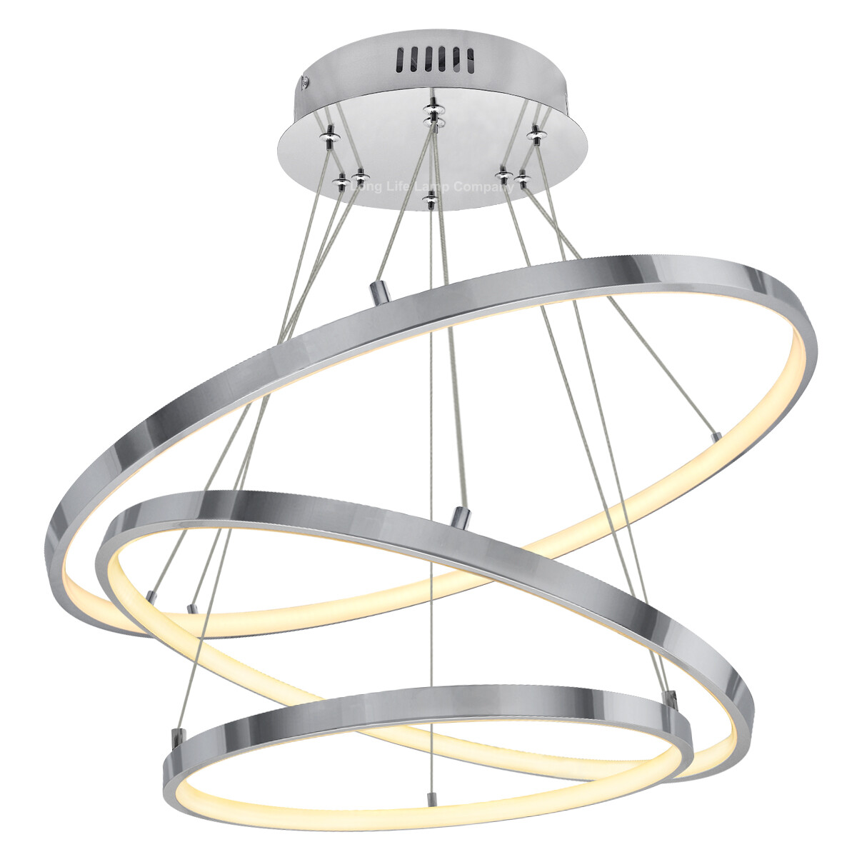 Modern Round LED 3 Ring Pendant Ceiling Light Home Diner Hotel Chandelier H3016