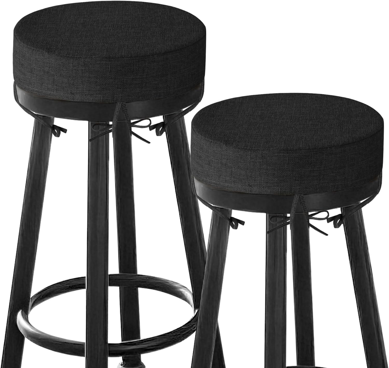Bar Stool Cushions Round 3" Thick Round Seat Cushions for Chairs 2 Pack Non Sli