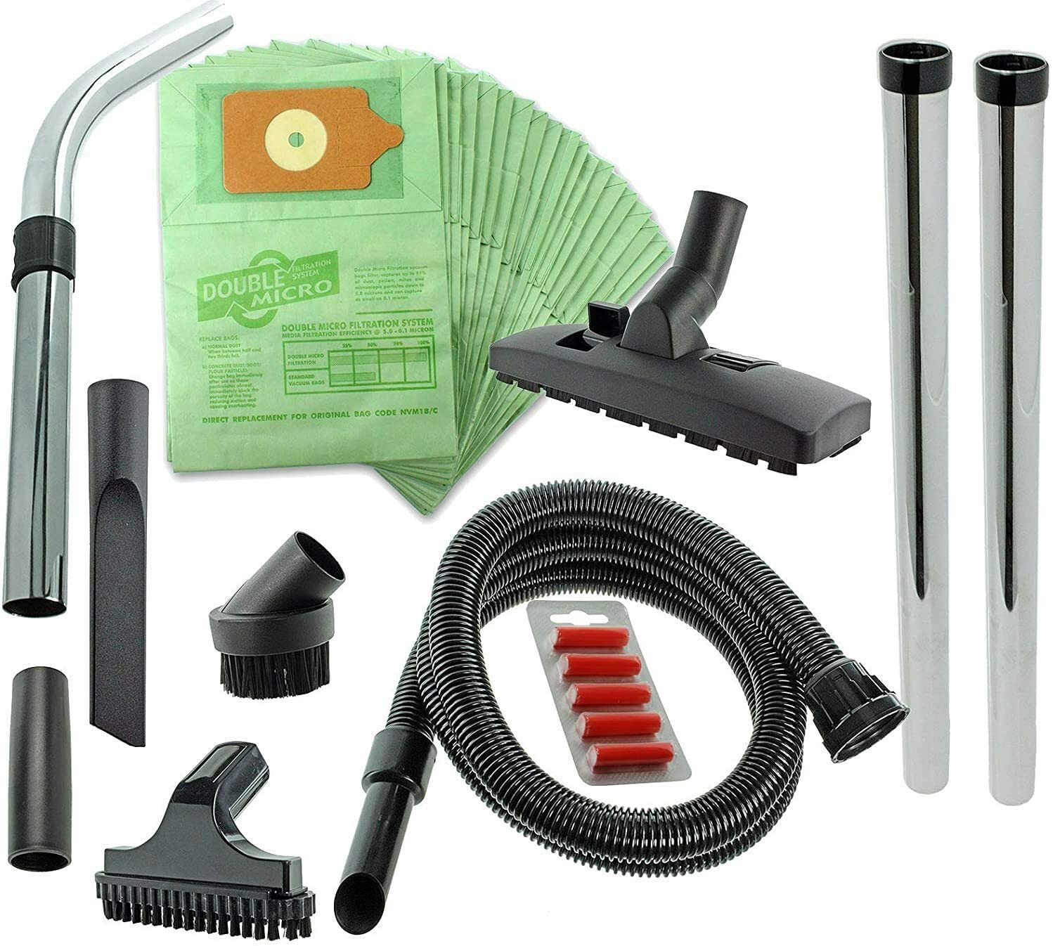 Spare Parts for HENRY Hetty Vacuum Hoover 2.5m Hose Tools Rods + 20 Bags + Fresh
