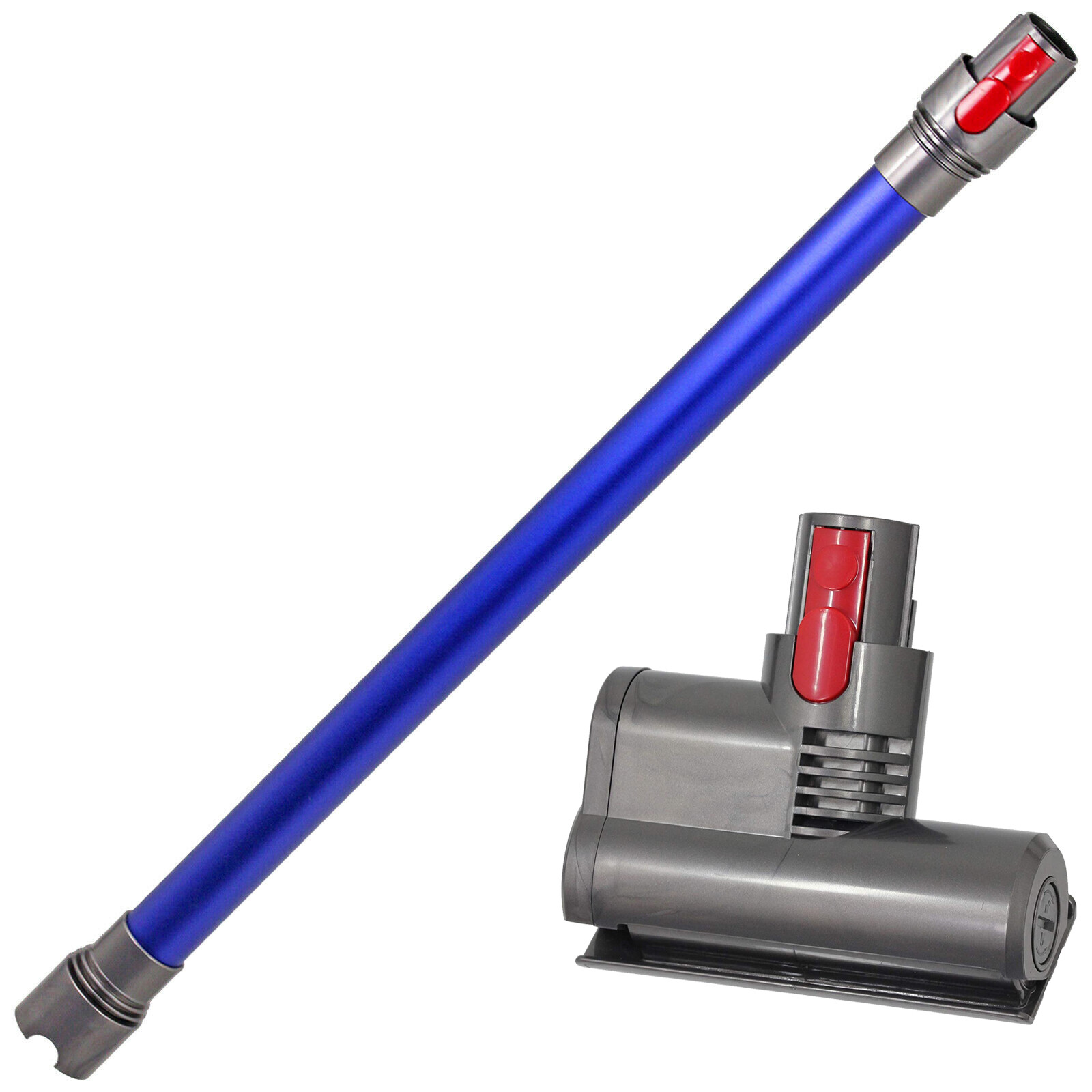 Vacuum Mini Motorised Turbine Brush for Dyson V8 SV10 + Blue Rod Wand Tube