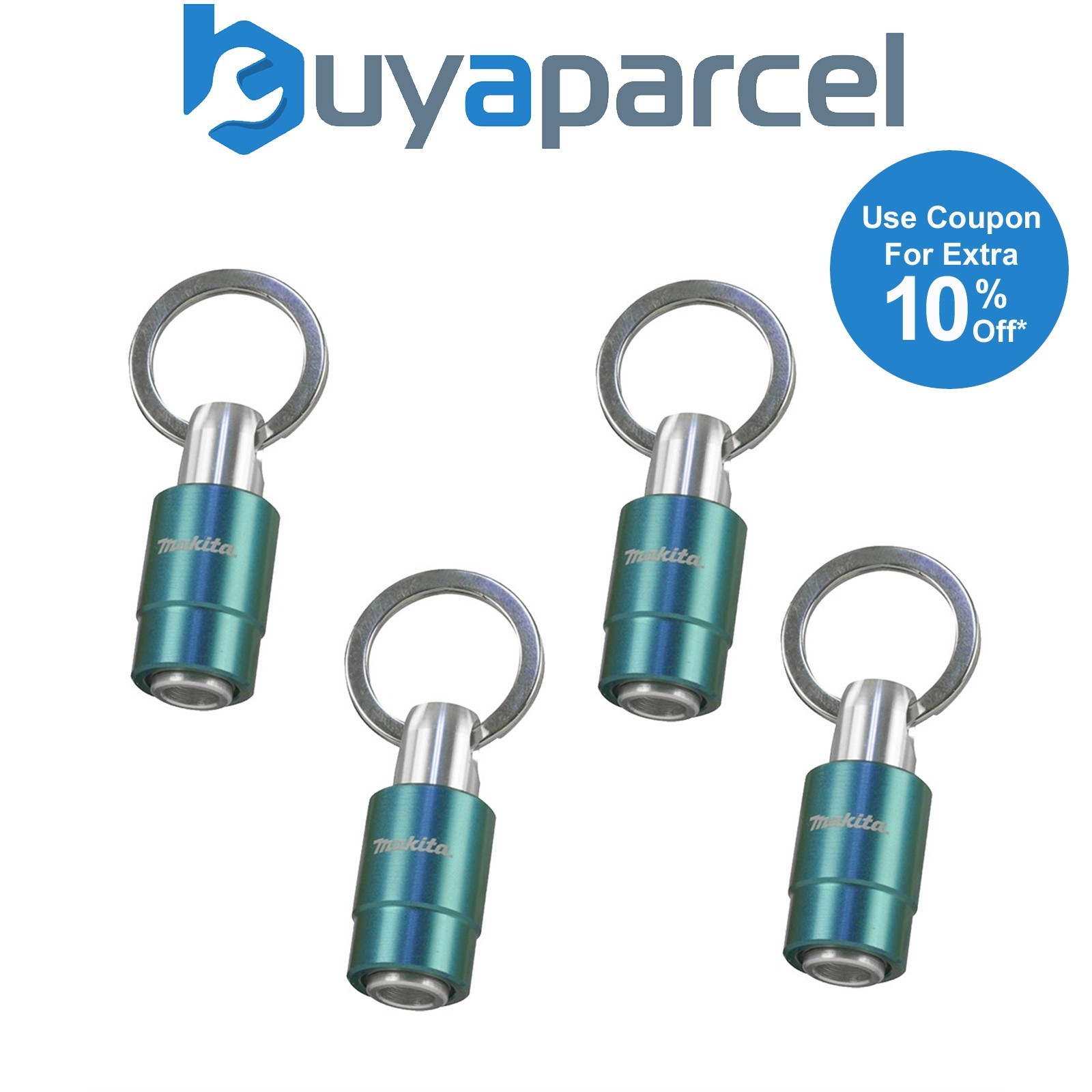 Makita B-54411 Impact Screwdriver Push Fit Bit Holder 1/4" Catcher Key Ring x 4