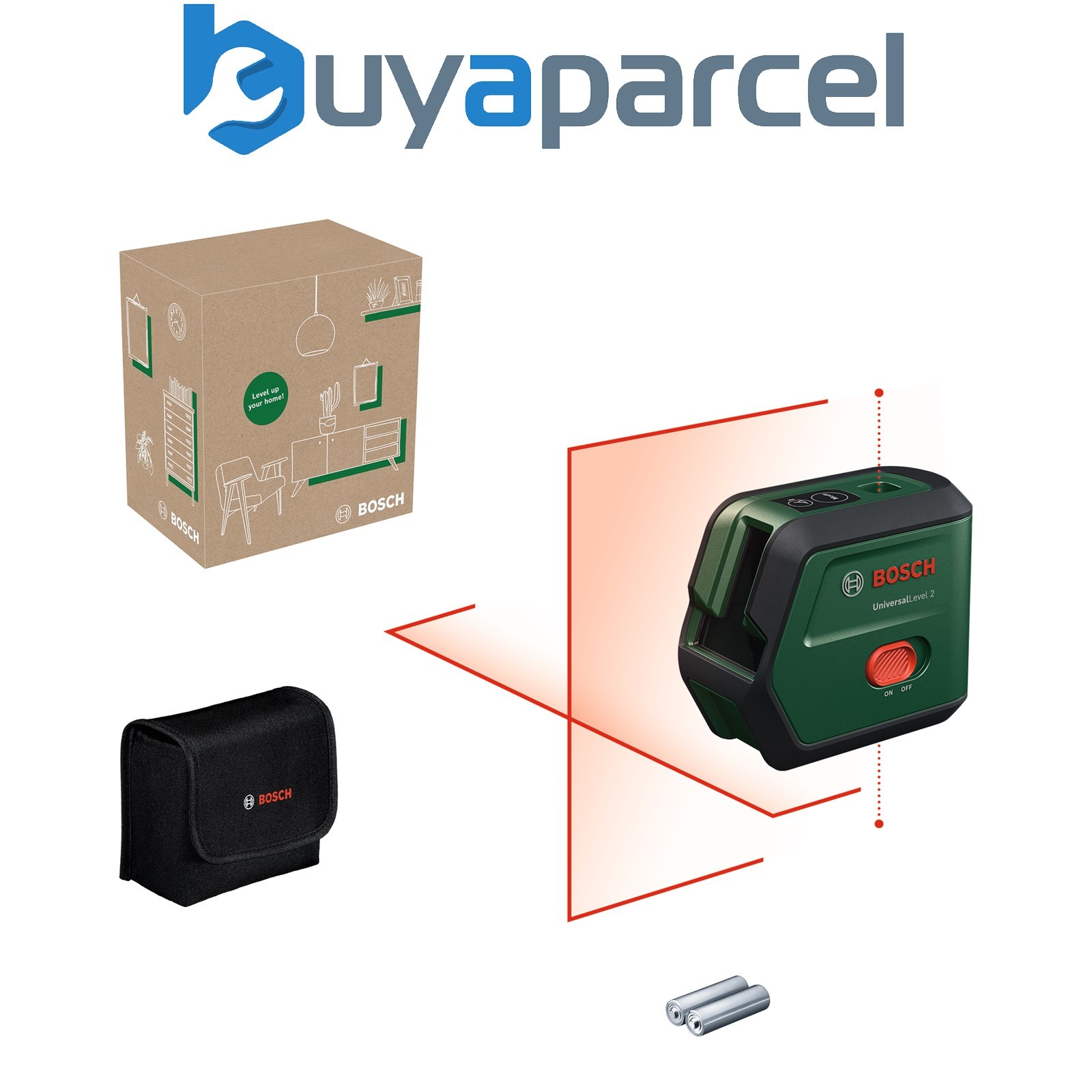 Bosch Cross Line Laser with Plumb Function UniversalLevel 2 Carton 0603663FZ0