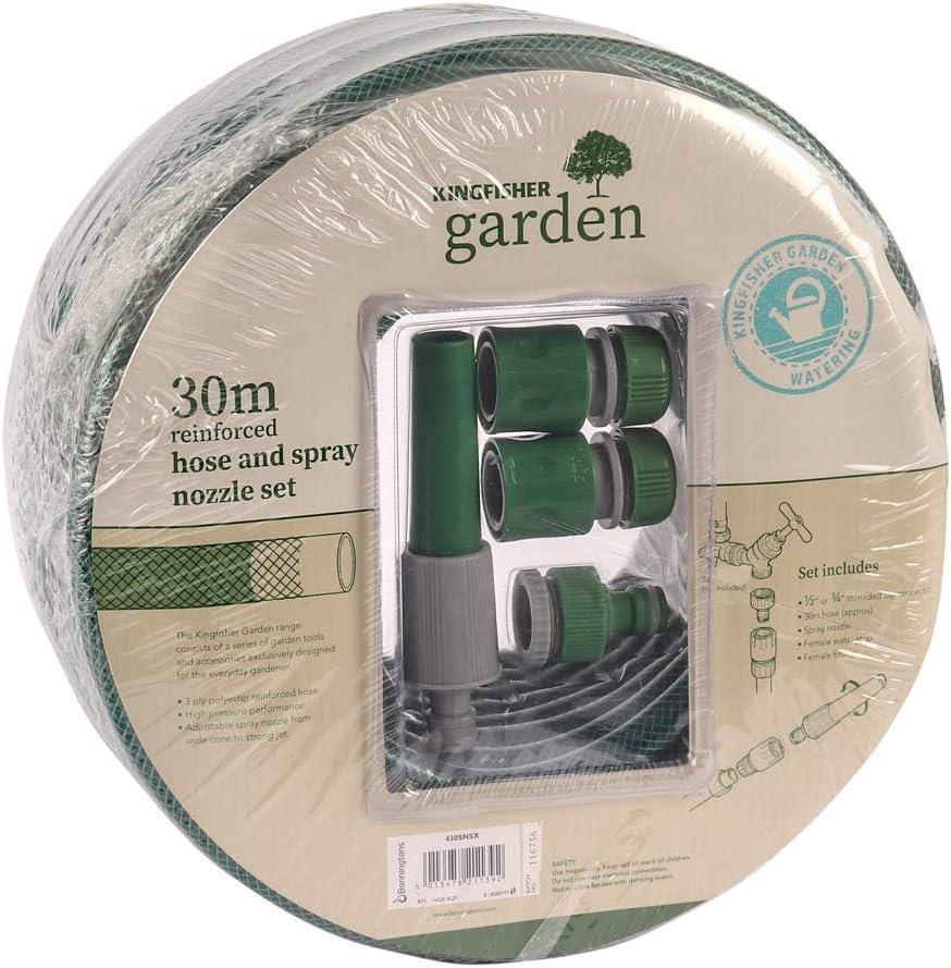 Kingfisher 30m Hose &amp; Spray Nozzle Set (430SNS)