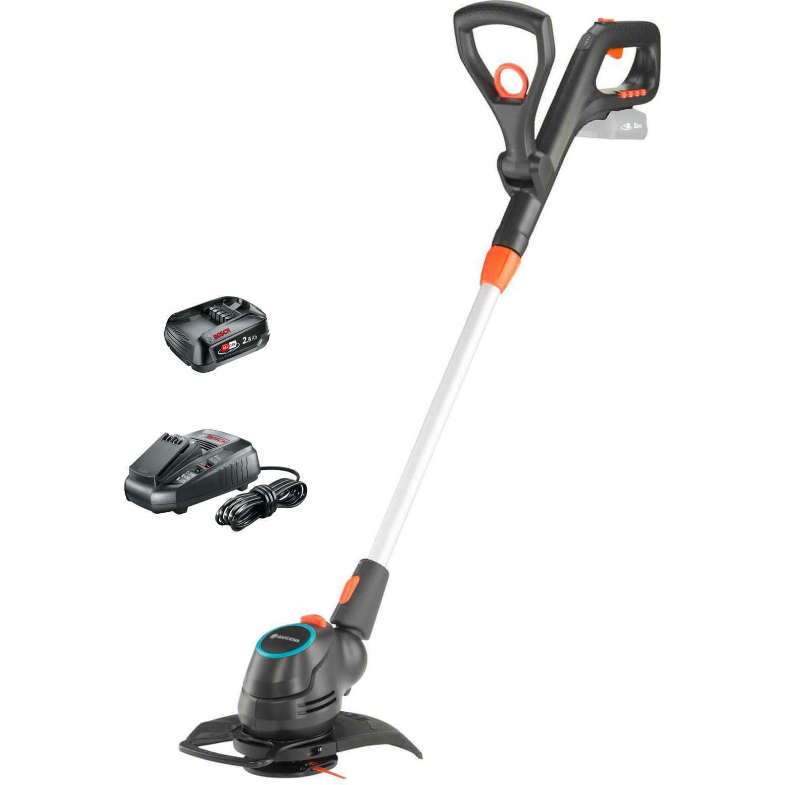 Gardena COMFORTCUT 23 P4A 18v Cordless Grass Trimmer and Edger 230mm 1 x 2.5ah L