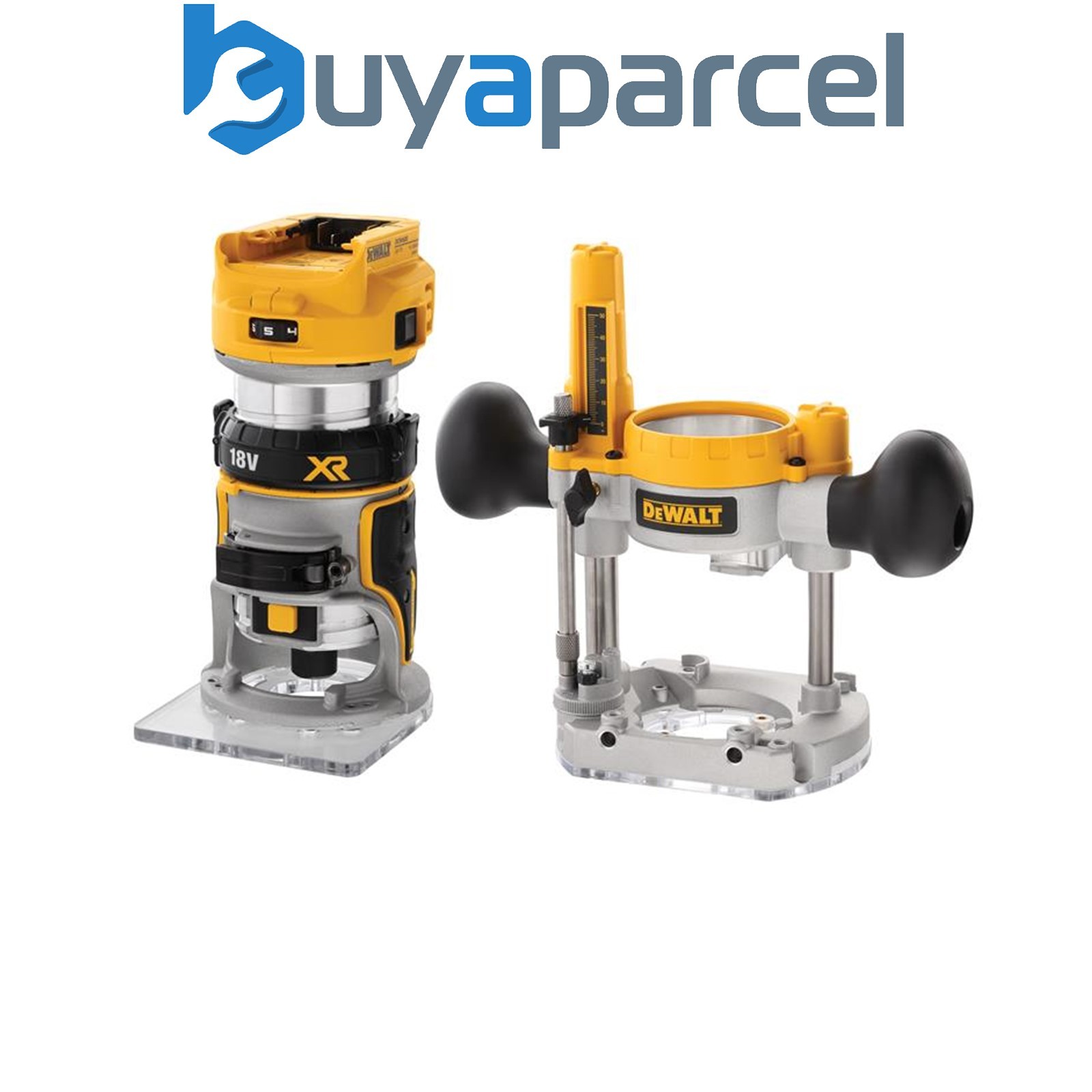 Dewalt DCW604NT-XJ DCW604NT XR 1/4in Twin Base Router 18V Bare Unit DEWDCW604NT