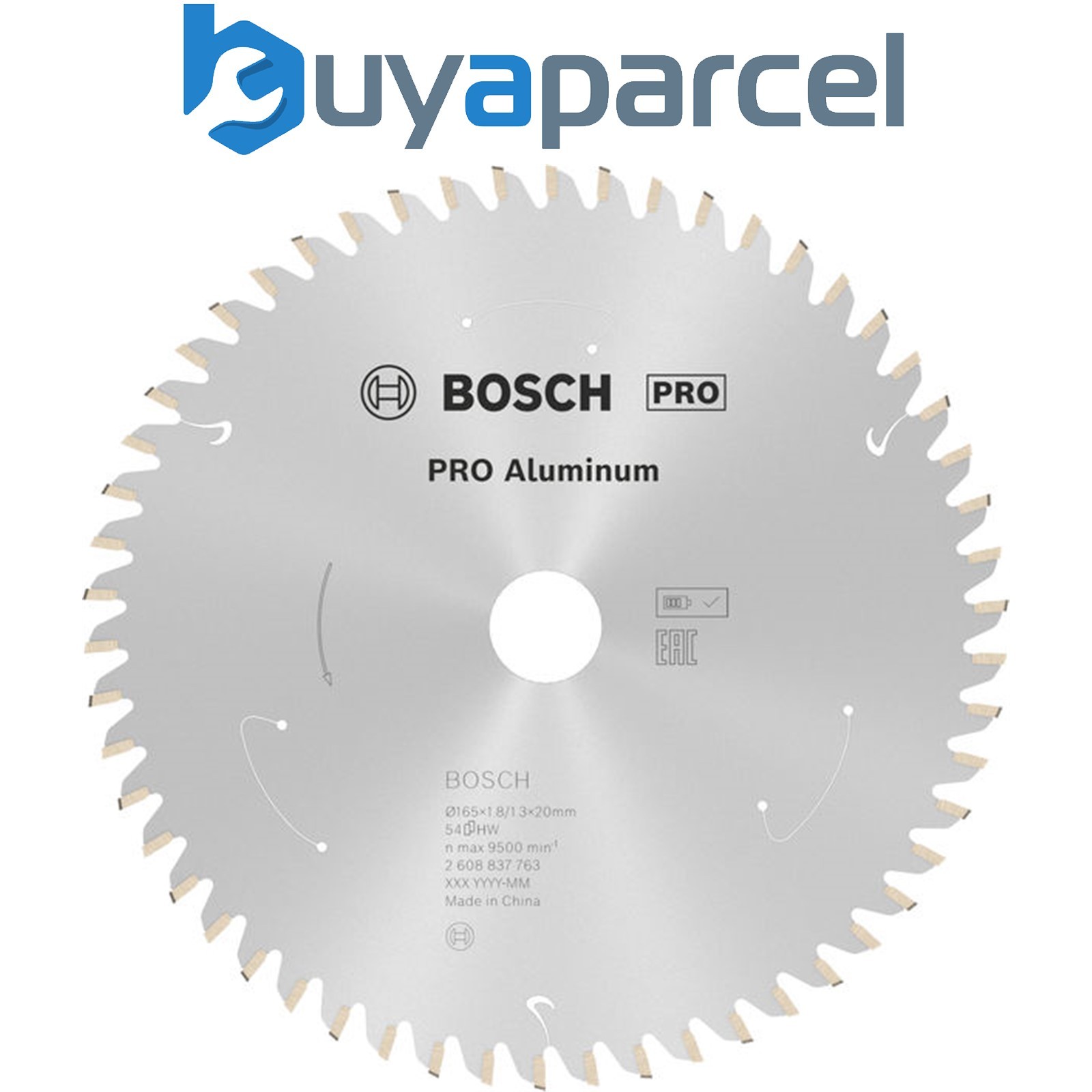Bosch PRO Aluminium cordless Circular Saw Blade 165 x 1.8 x 20 mm 2608837763