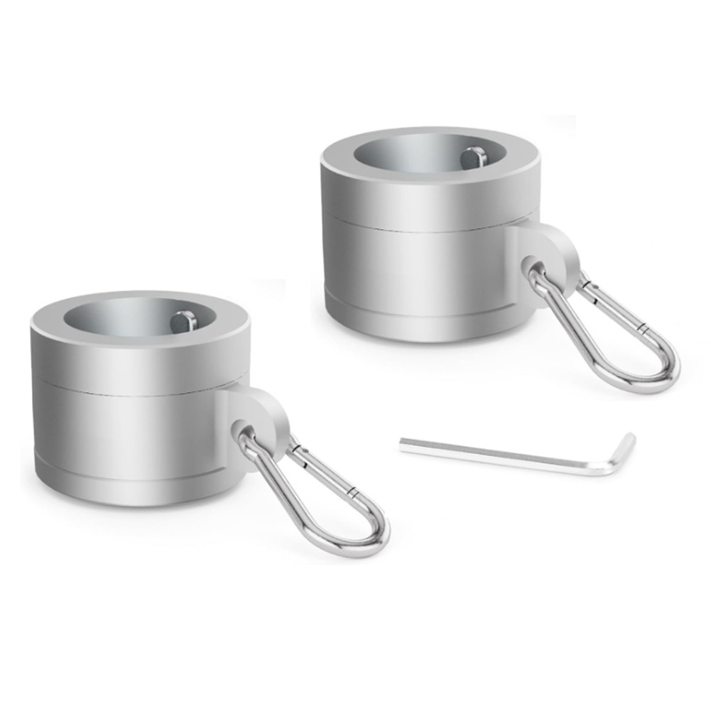 10X(1 Pair Aluminum Alloy Flag Pole Rings 1In, 360 Degree Rotating Flag7106