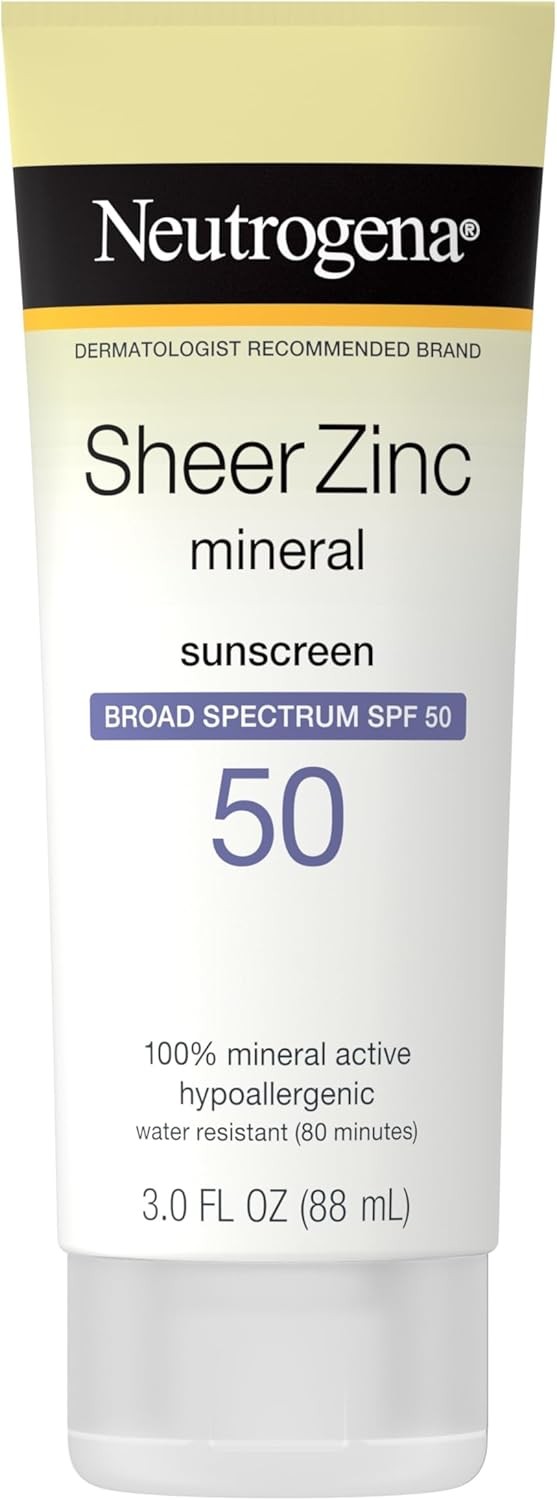 Neutrogena Sheer Zinc Oxide Dry-Touch Sunscreen Lotion with Broad Spectrum SPF