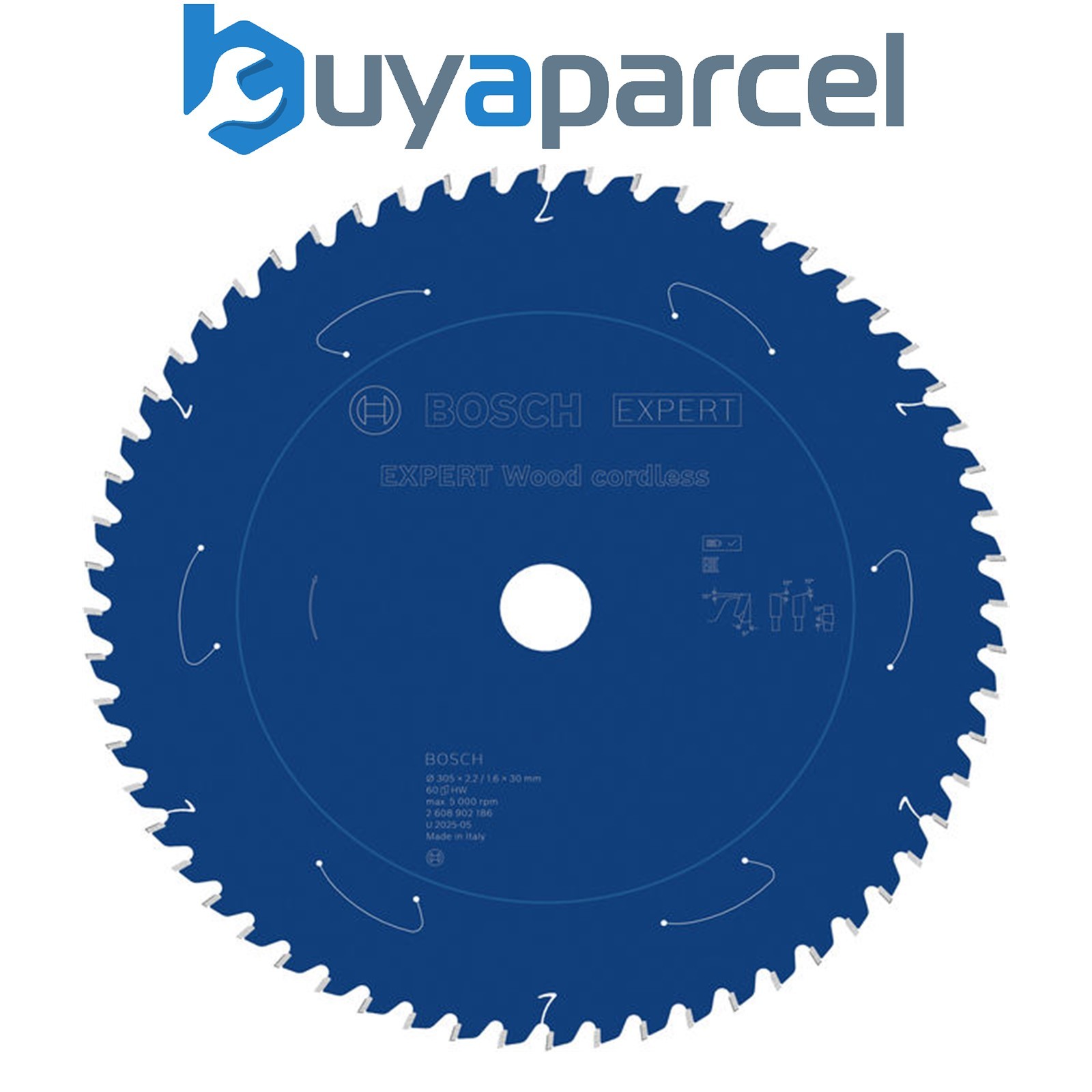 Bosch EXPERT Wood cordless Circular Saw Blade 305x 2.2/1.6 x 30mm T60 2608902186