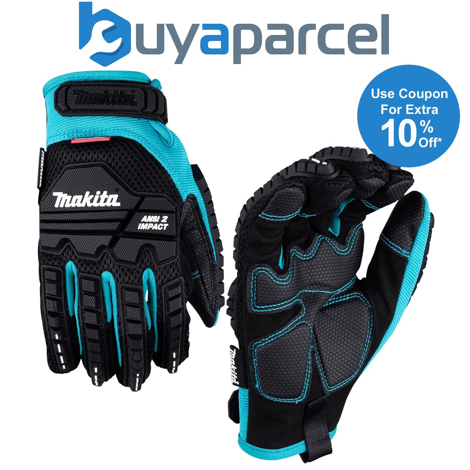Makita P-84464 Advanced ANSI 2 Impact-Rated Demolition Large Gloves Pair