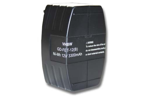 Battery for Festo Festool TDD12FX TDD12MH TDD12 TDD12ES 3.3Ah 12V