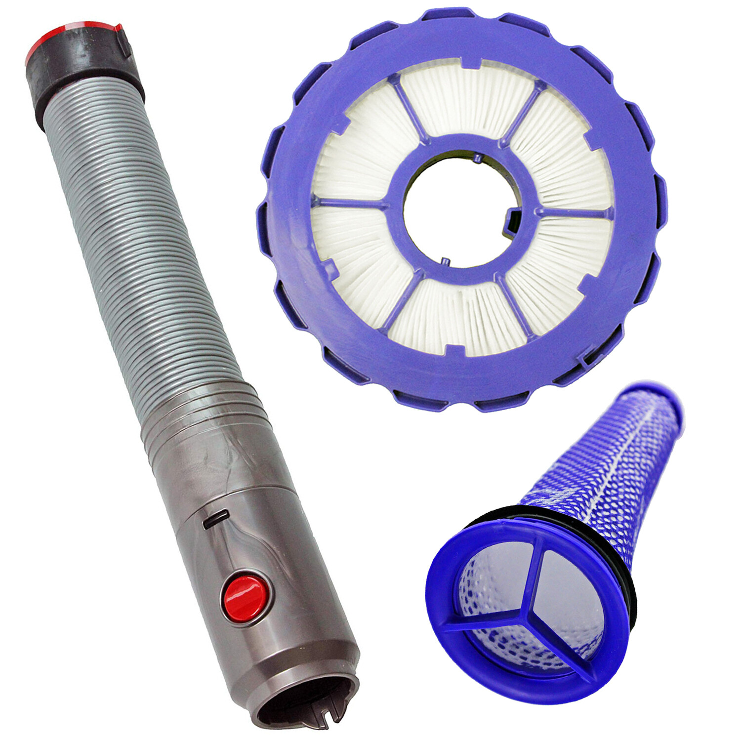 Main Hose + Washable Pre + Post Motor Filter Kit for DYSON DC50 DC50i Animal