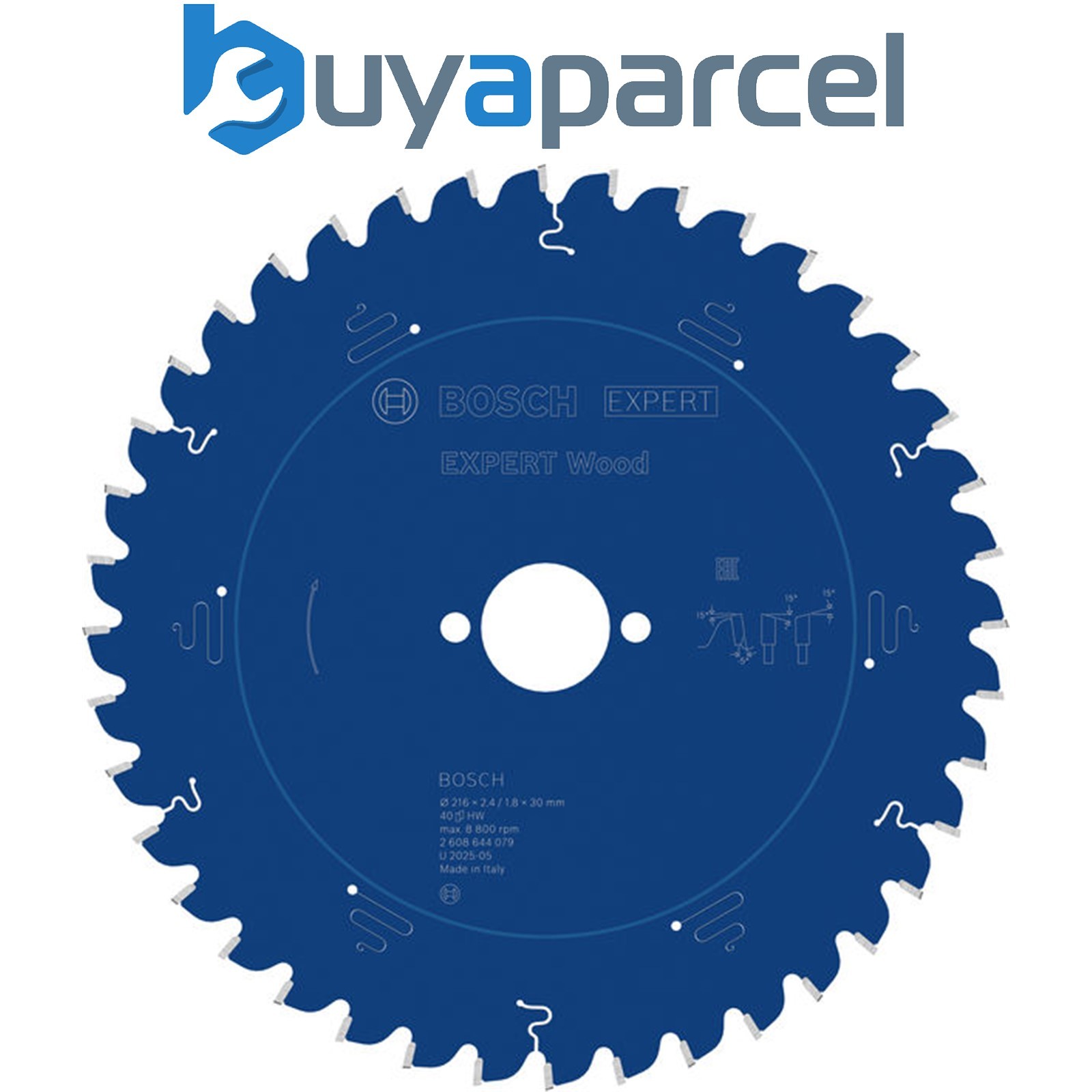 Bosch EXPERT Wood Circular Saw Blade 216 x 2.4/1.8 x 30 mm T40 2608644079
