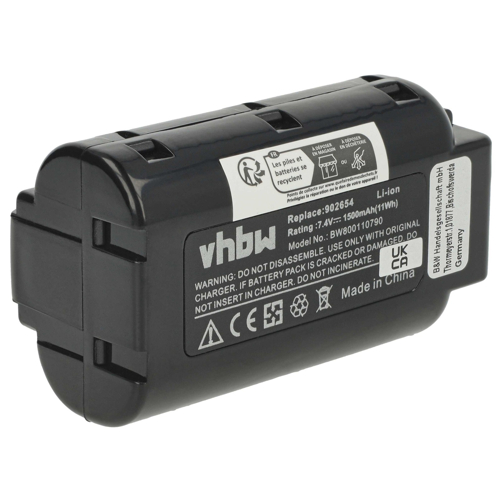 Battery for Paslode BCPAS-404717HC BCPAS-404717 1.5Ah 7.4V