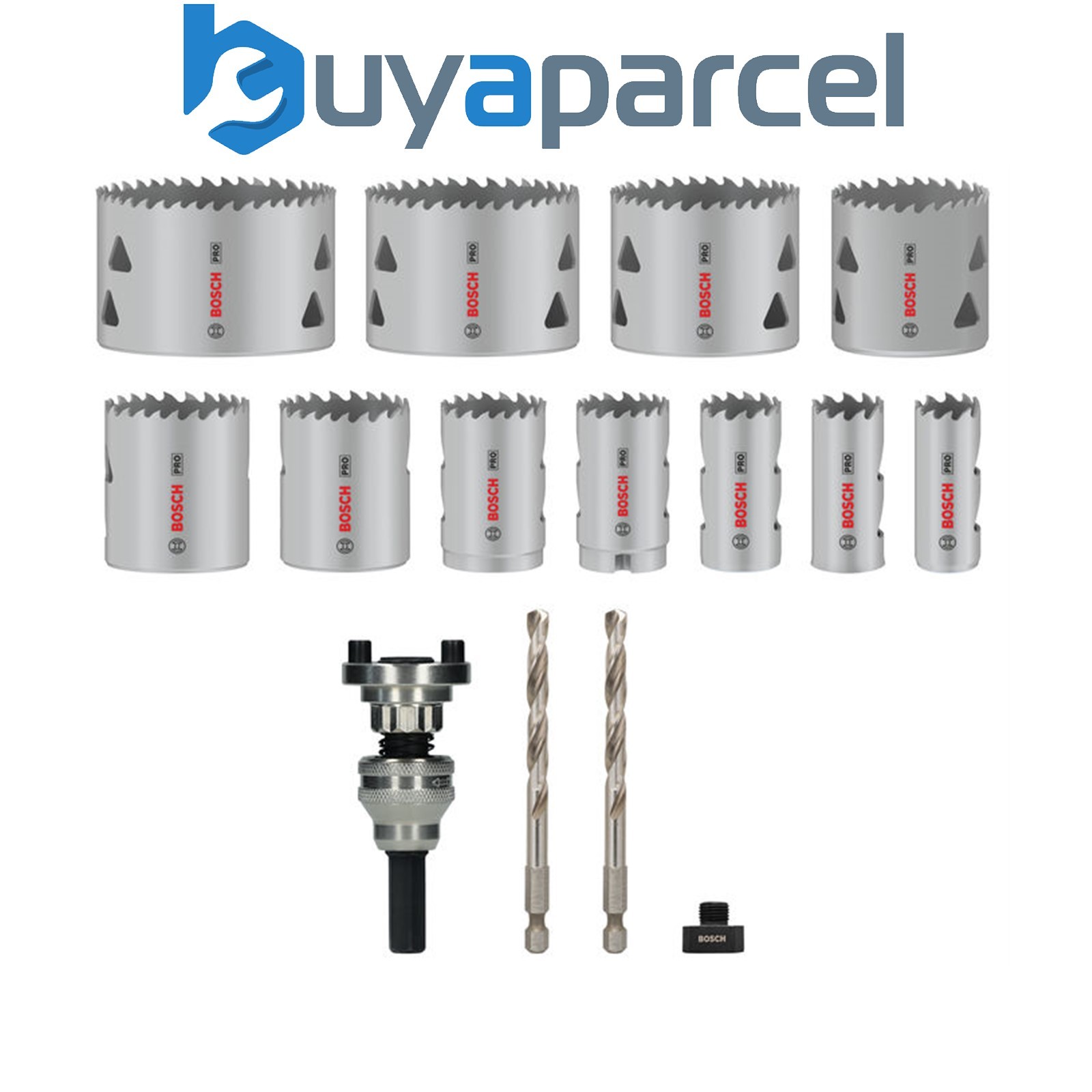 Bosch PRO Multi Material Hole Saw Q-Lock Arbor Set 15pcs 2608901549