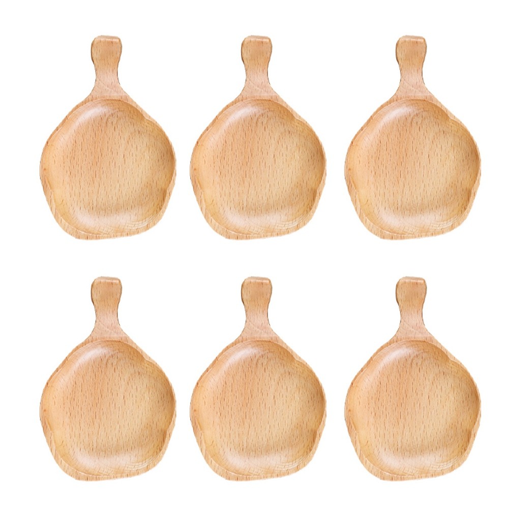 Japan Dipping Sauce Dishes Wood Plates Multipurpose Shape9863