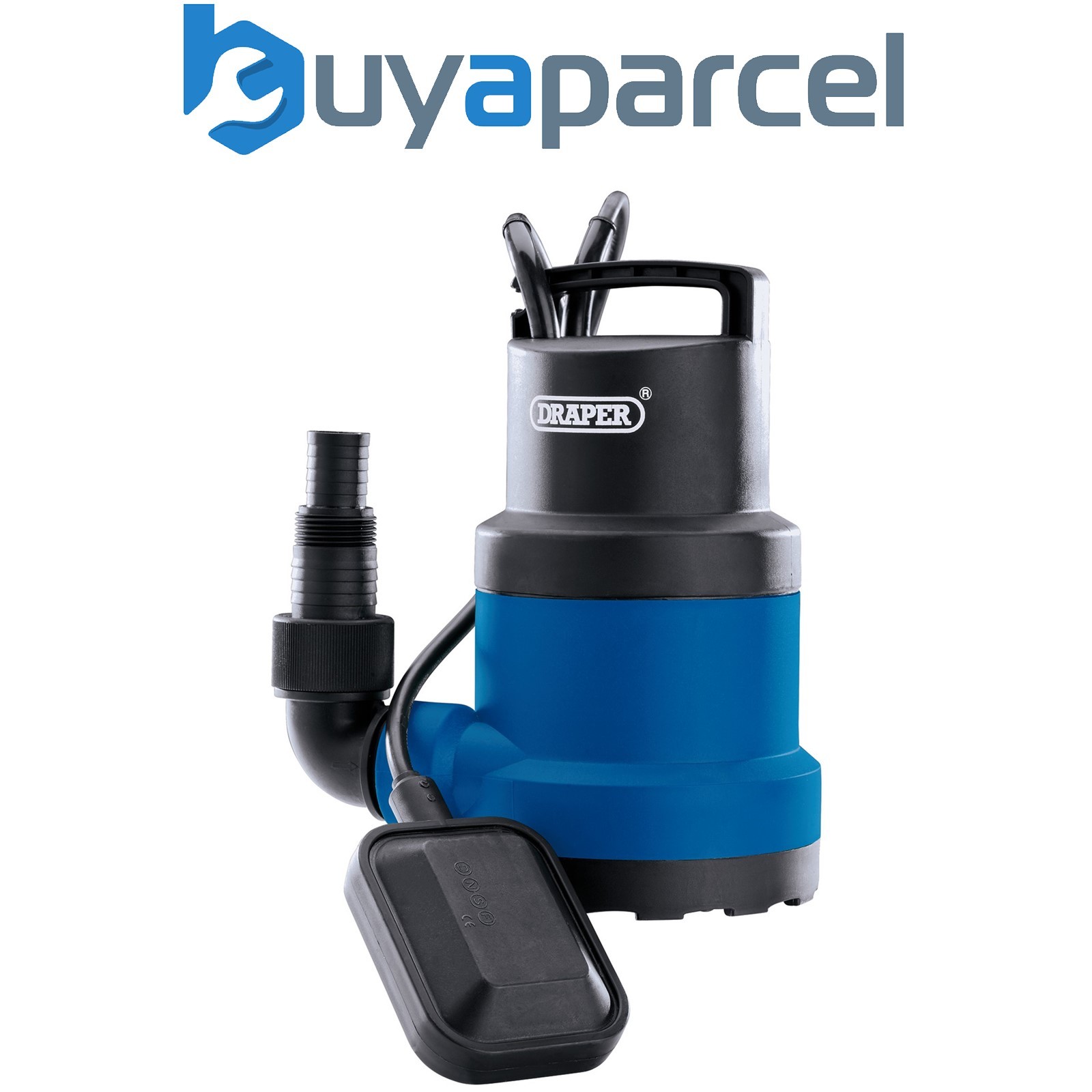 Draper 98912 230V Submersible Clean Water Pump with Float Switch, 108L/min, 250W