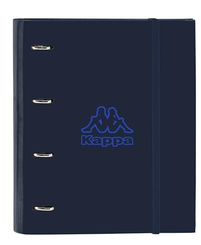 Safta Kappa Blue Night – 4 Ring Binder 35 cm with 100 A4 Sheets, Ideal for Child