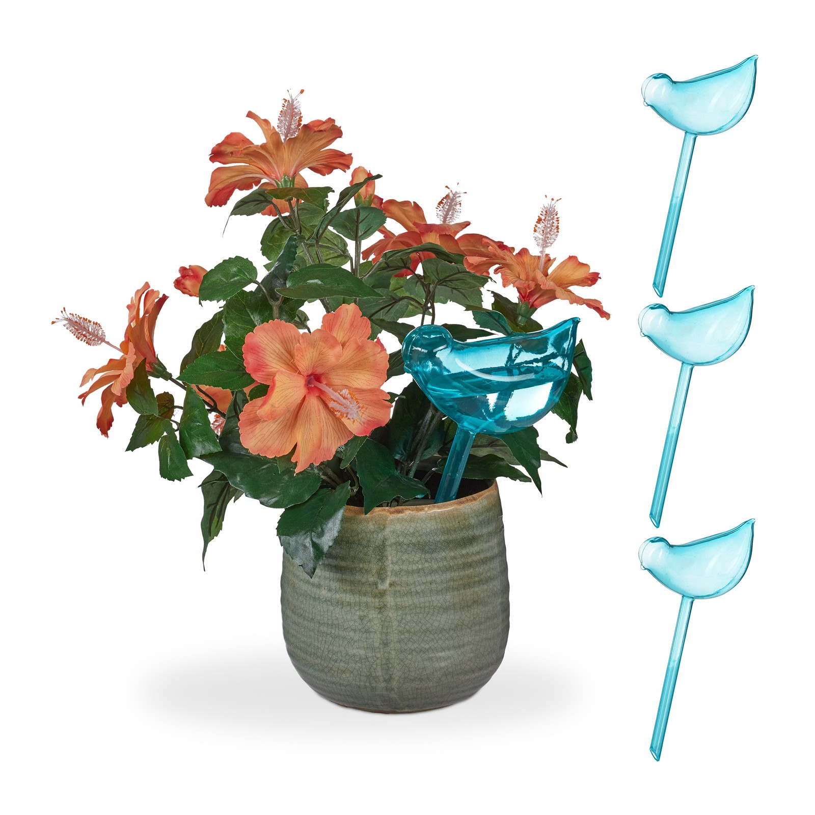 Watering Balls Flower Irrigation Plant Care Water Dispenser Blue Set Automatic