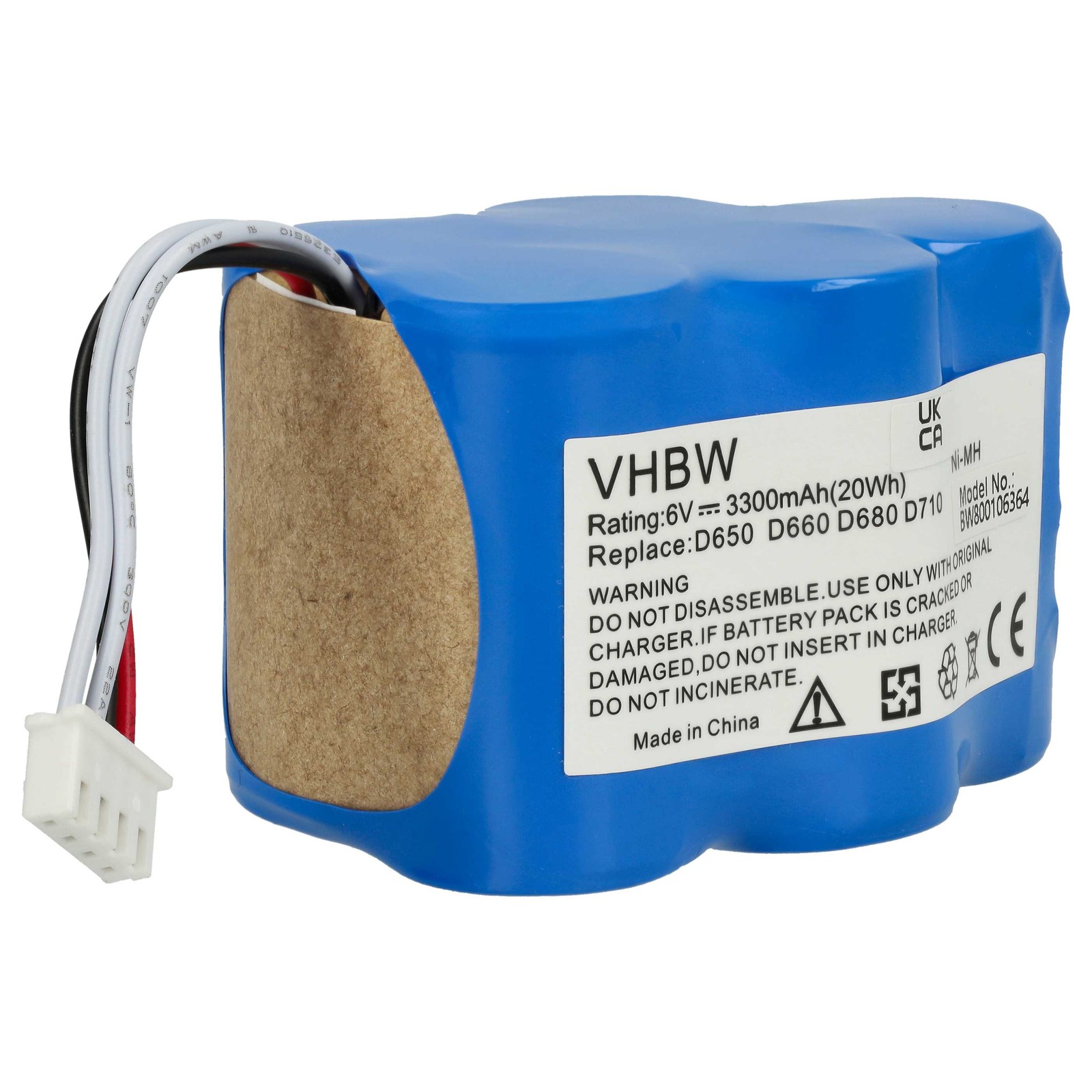 Battery for Ecovacs Deebot D715 D68 D73 D76 D680 D710 D720 D73n D730 3300mAh 6V
