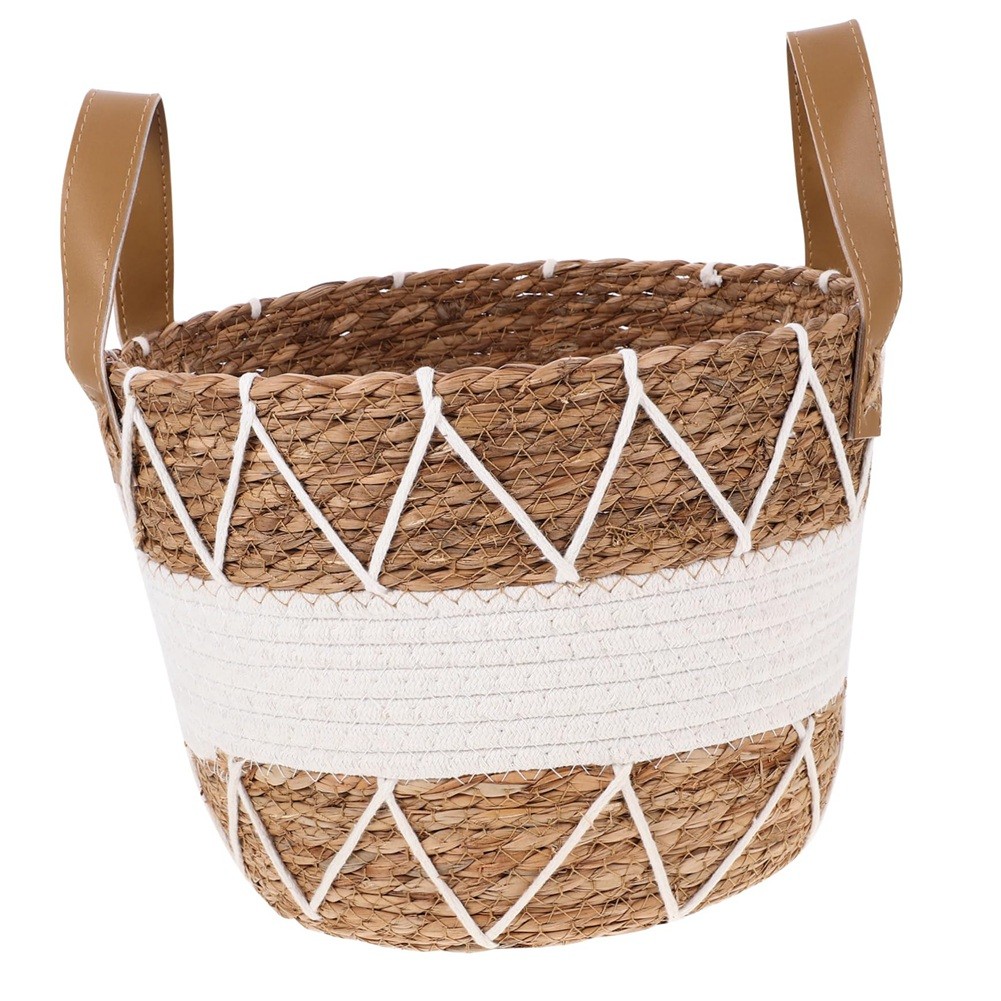 Boho Decorative Storage Basket for Living Room,Bedroom,Bathroom, Woven8416