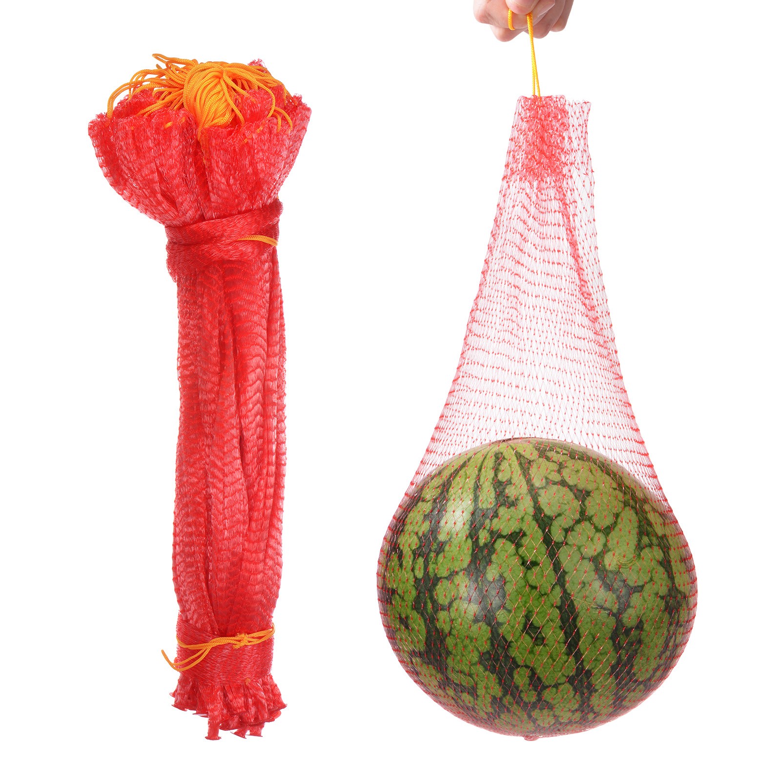 50 Pcs Watermelon Nets - 45cm Melon Hammock Apply to Garden(22lbs, Red)