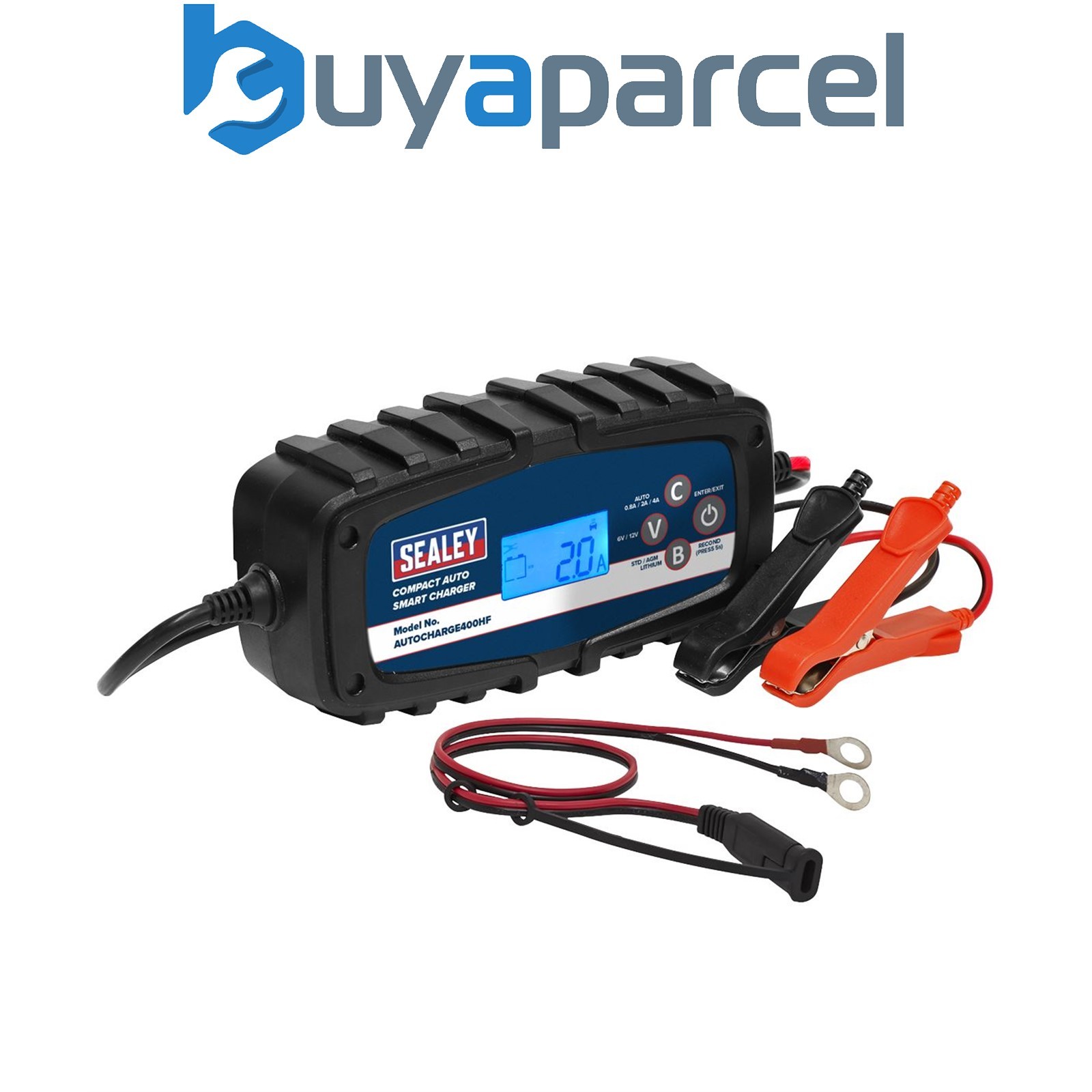 Sealey AUTOCHARGE400HF 6/12V Compact Auto Smart Charger & Maintainer 4A