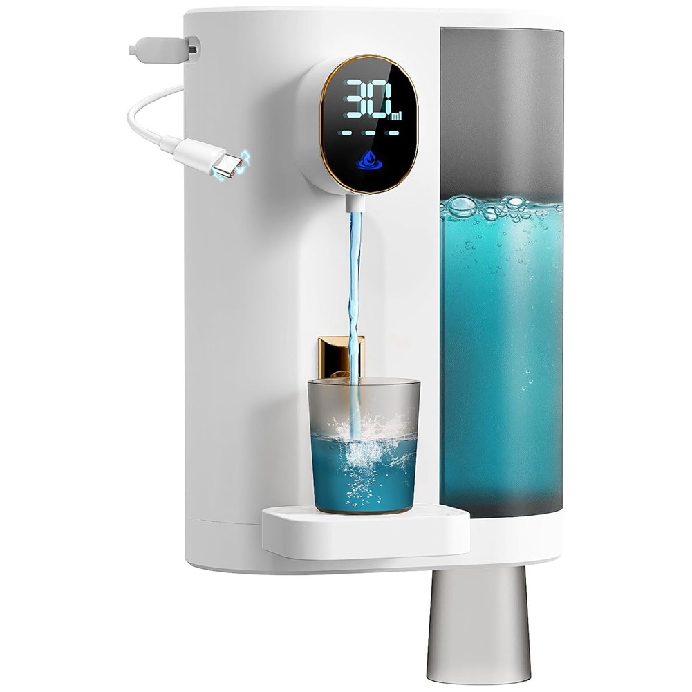 Automatic Mouthwash Dispenser for Bathroom with 2 Cups 4 Levels and LED9891