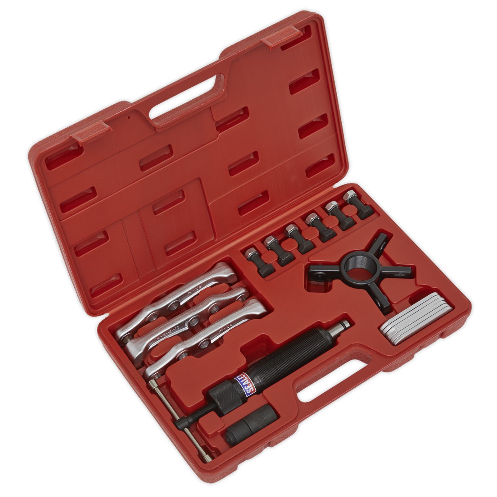 Sealey Hydraulic Puller Set 19 Piece Bearing Separator/Puller Tool In Case PS981