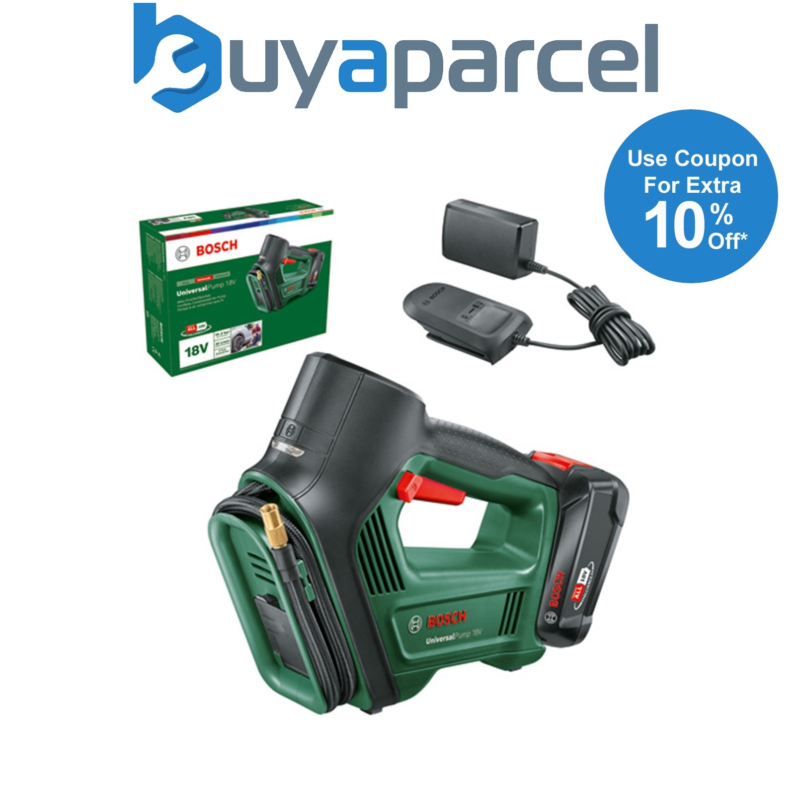 Bosch Cordless Compressed Air-pump UniversalPump 18V Carton box 0603947170