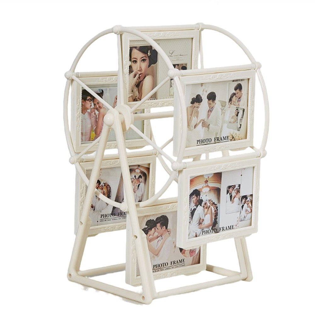 Retro Vintage Rotating Wheel Picture Frame, Personalized Family9414