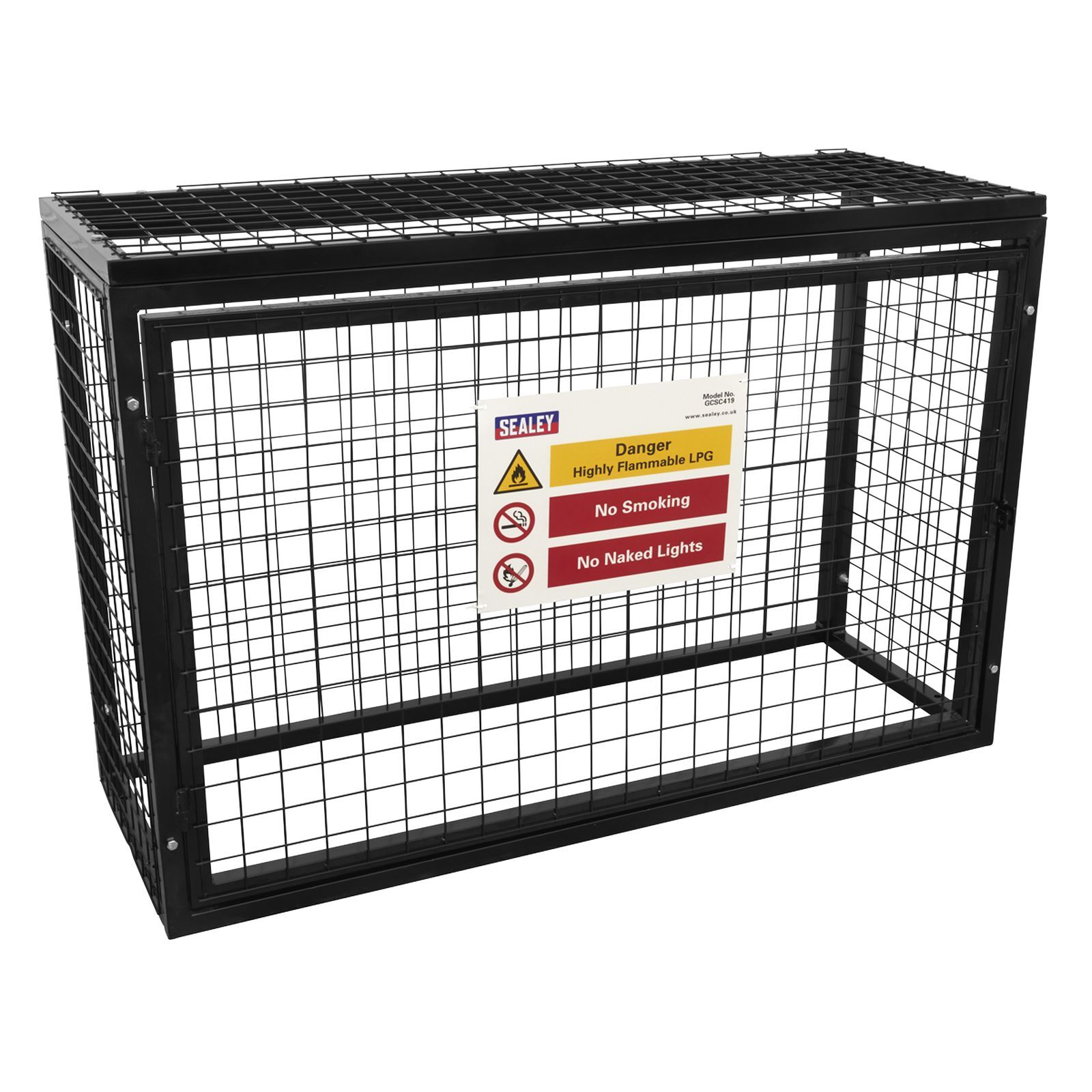 Sealey Safety Cage - 4 x 19kg Gas Cylinders - GCSC419