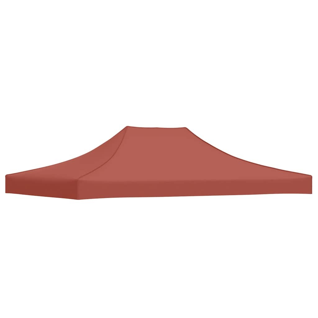 Party Tent Roof 4x3 m Terracotta 270 g/m² Replacement Canopy Cover vidaXL