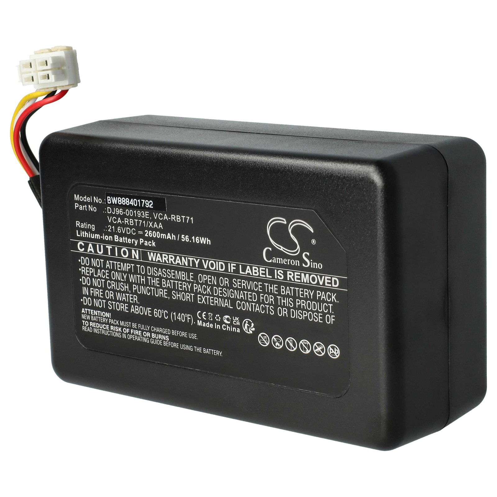 Battery for Samsung Powerbot VR10M702CUW/GE VR10M702PUW 2600mAh 21.6V