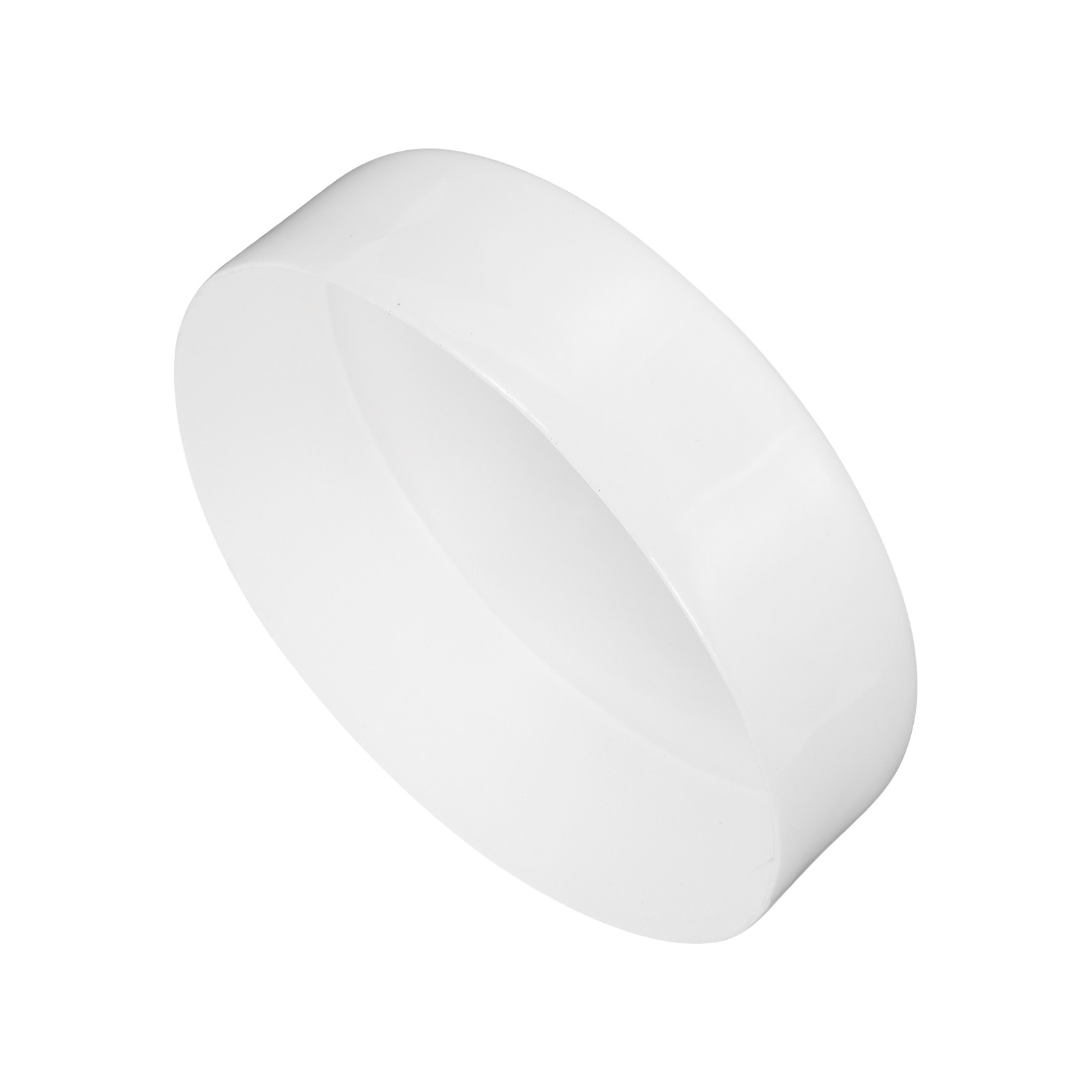 4pcs Rubber End Caps 180mm ID Vinyl Round Tube Bolt Cap Cover White