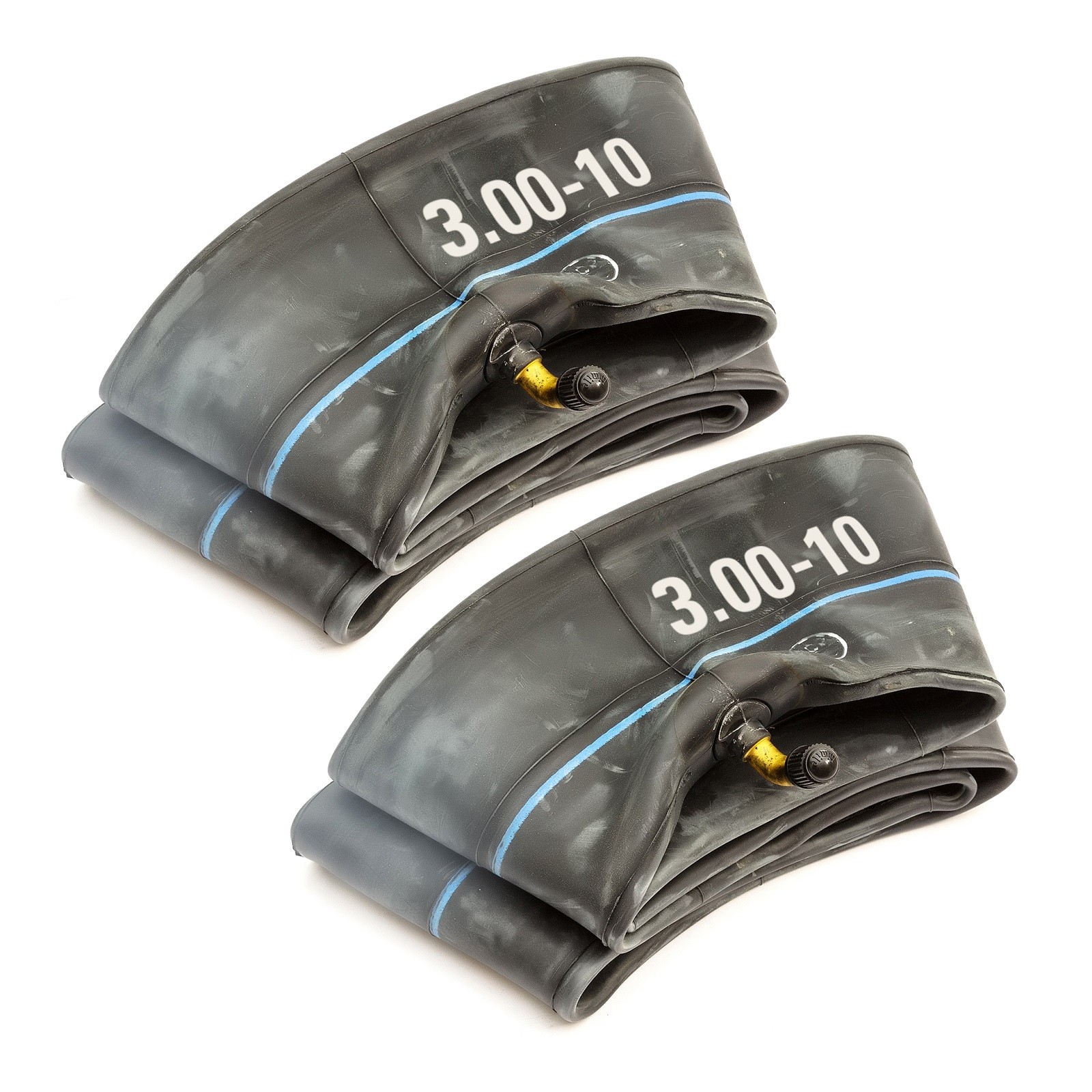 2x Heavy Duty Inner Tube 3.00-10 Bent Valve Butyl 10 Inch Mobility Scooter