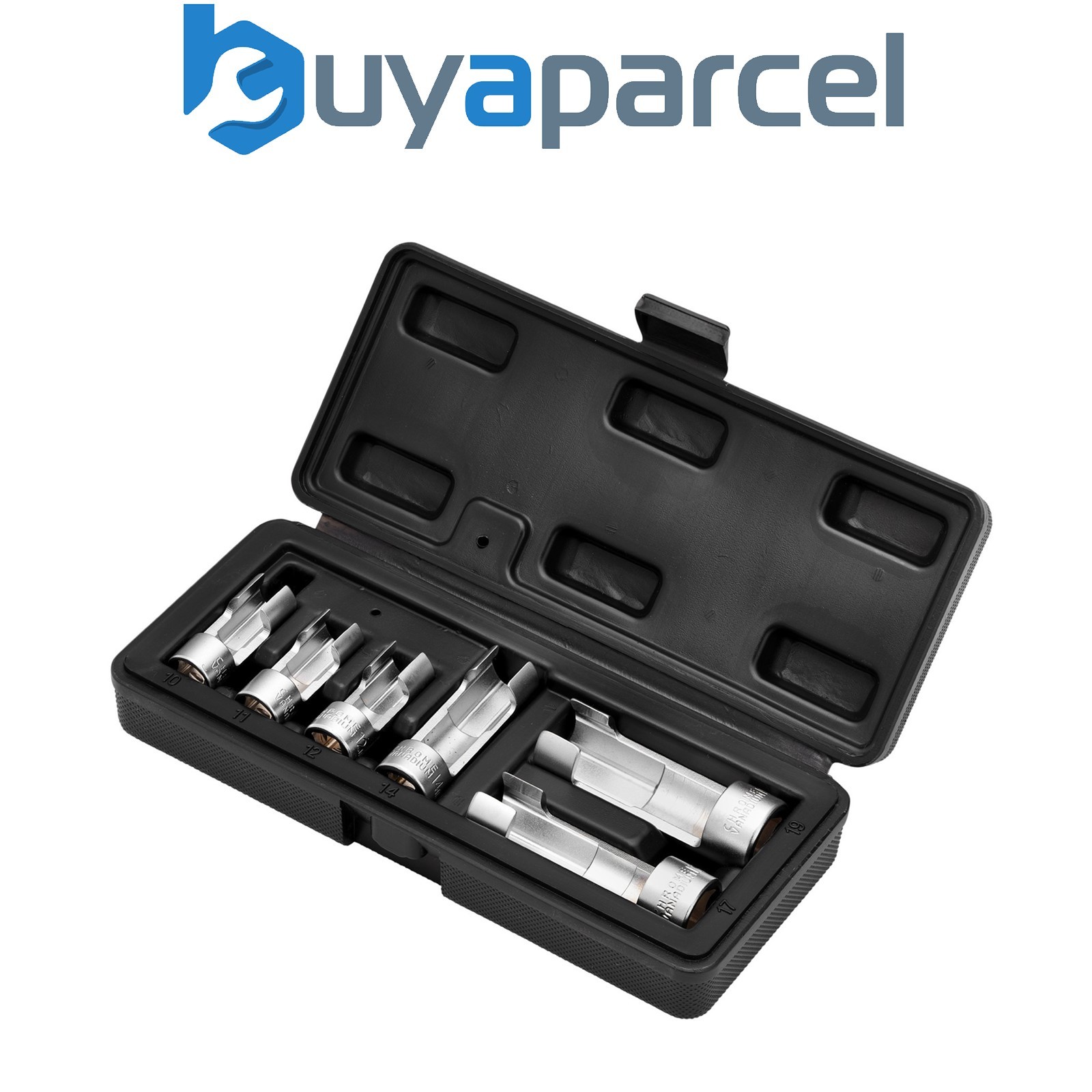 Draper 12401 Temperature Sensor Socket Set, 1/2" and 3/8" Sq. Dr. (6 Piece)