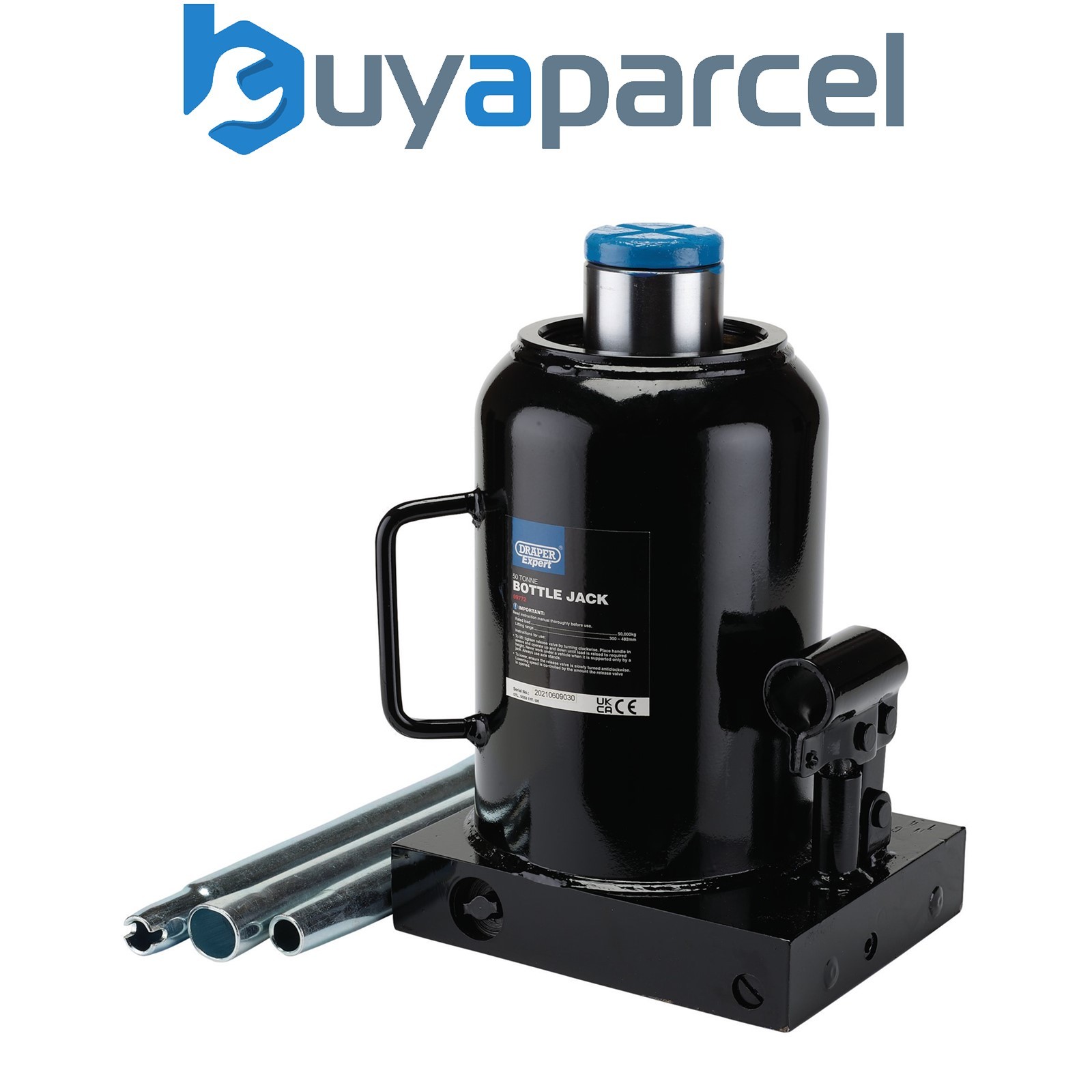 Draper 99772 Draper Expert Hydraulic Bottle Jack, 50 Tonne